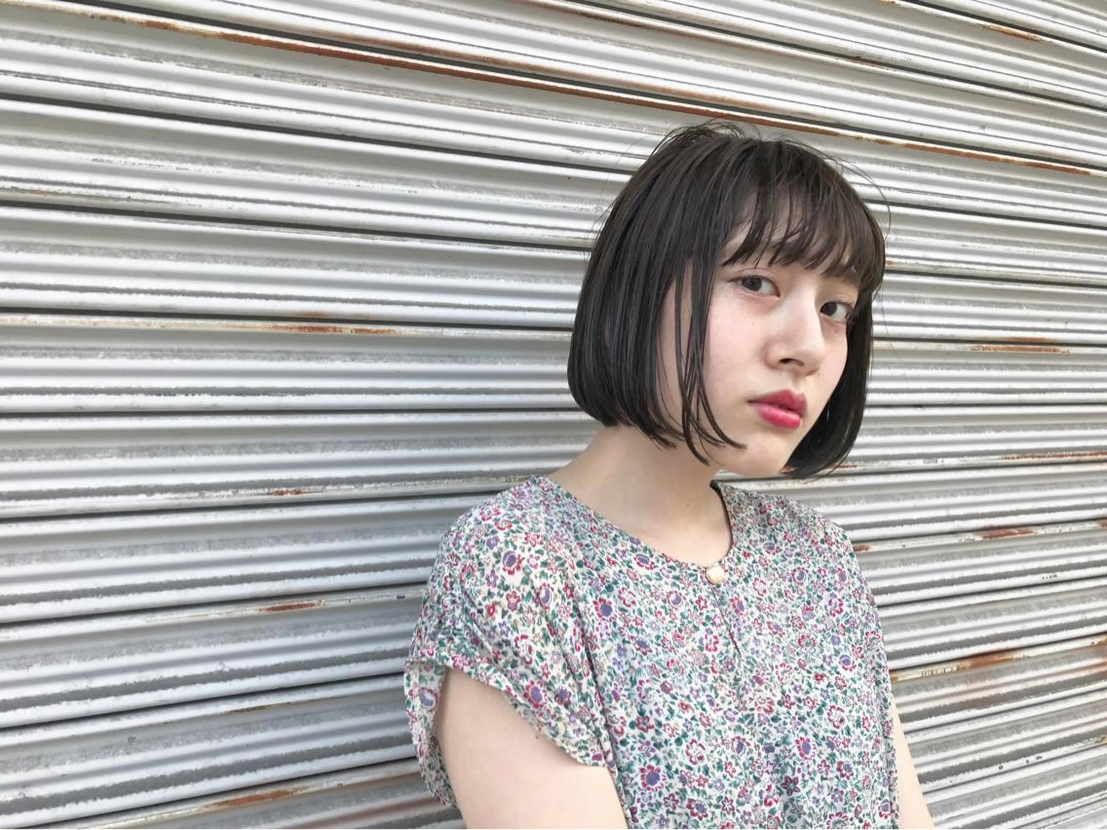 ミディアム カット ヘアカラー トリートメント tatsumi/ボブ ウルフ/レイヤーのヘアスタイル