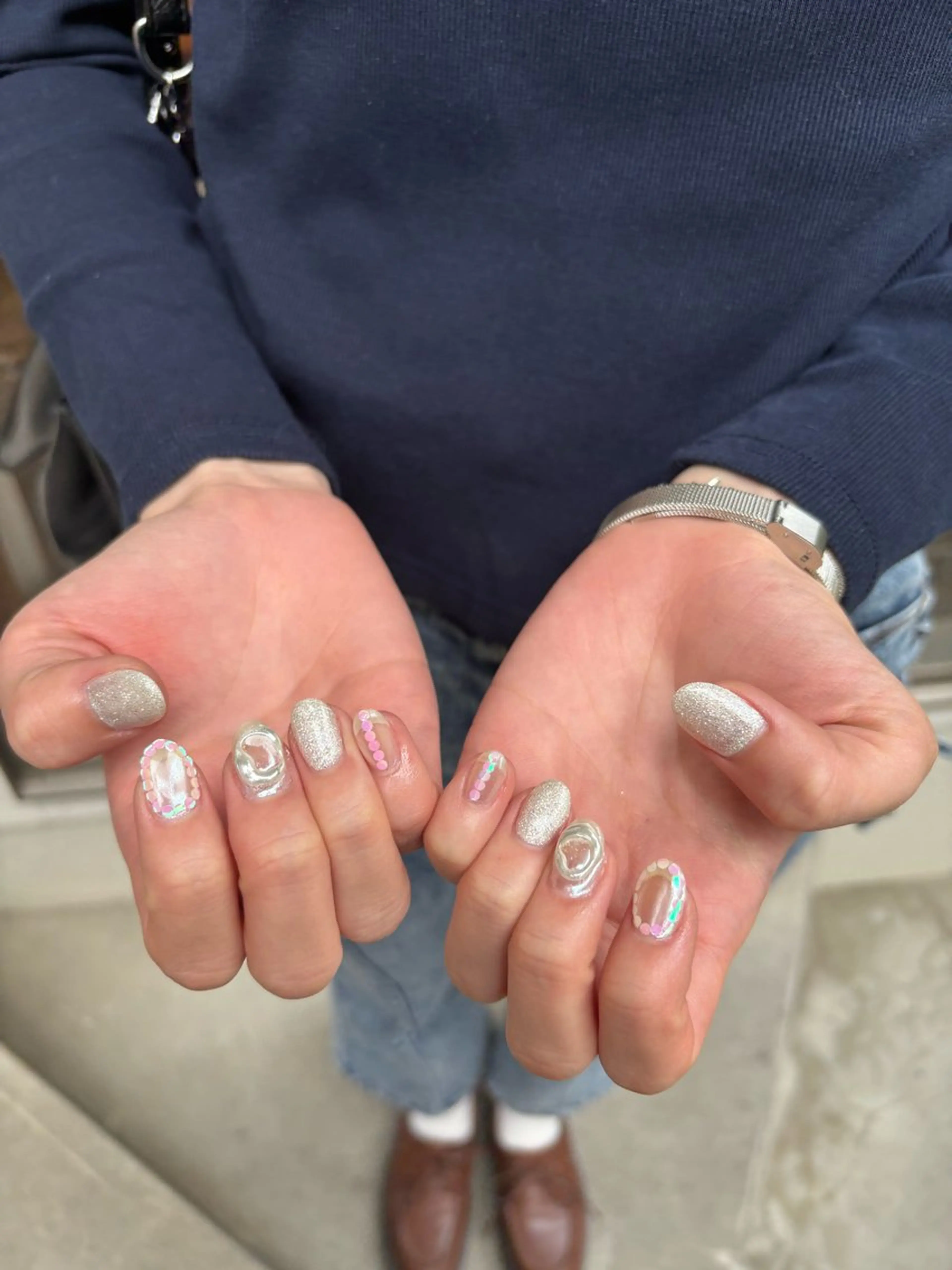 ネイル 倫実/スカルプ /ガーリー/個性派のネイルデザイン