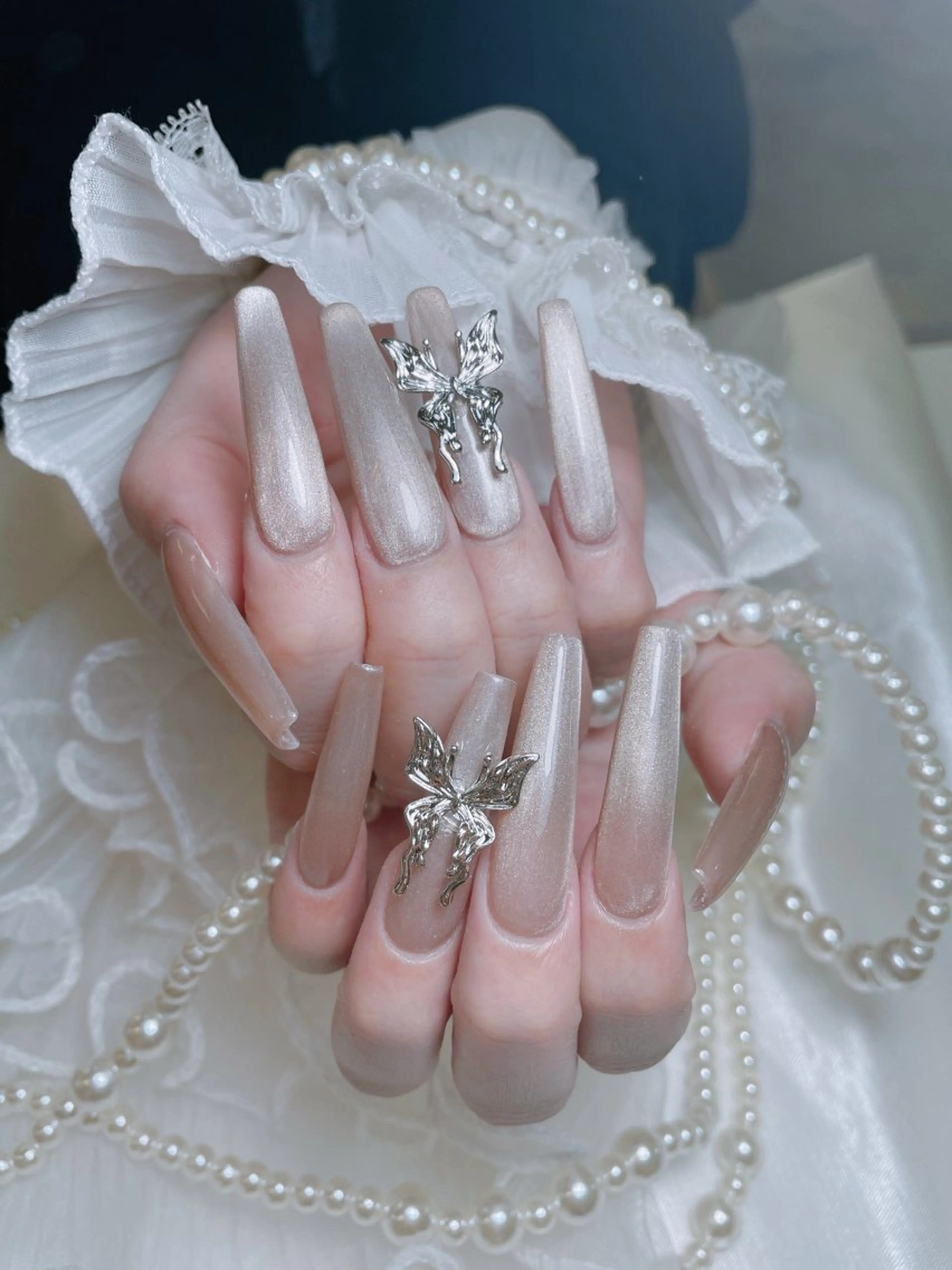 長さ出し/チップスカルプ💫マグネットORフラッシュネイルの写真