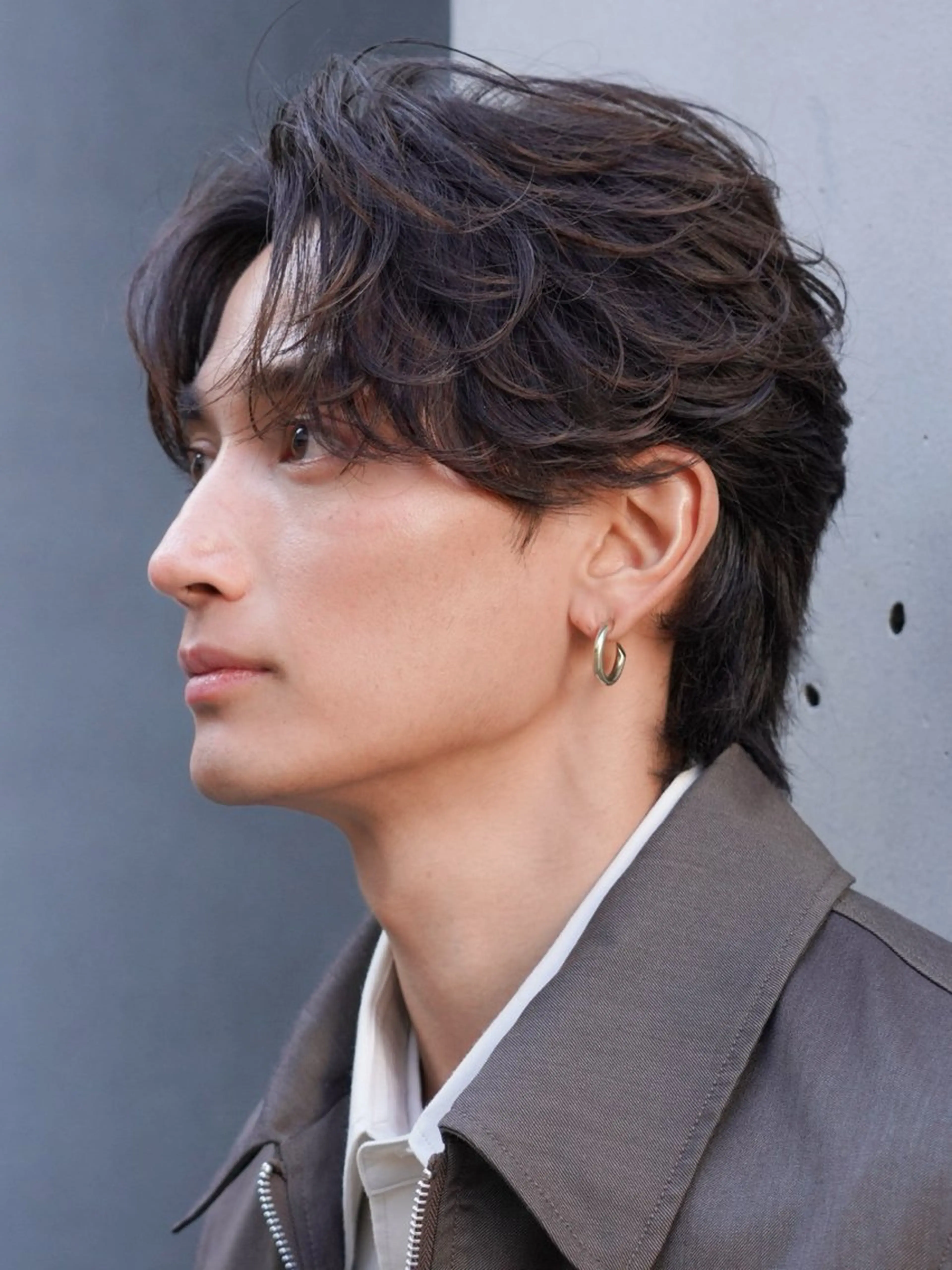 パーマ メンズ 原宿波巻きスパイラル パーマTOSHIのヘアスタイル