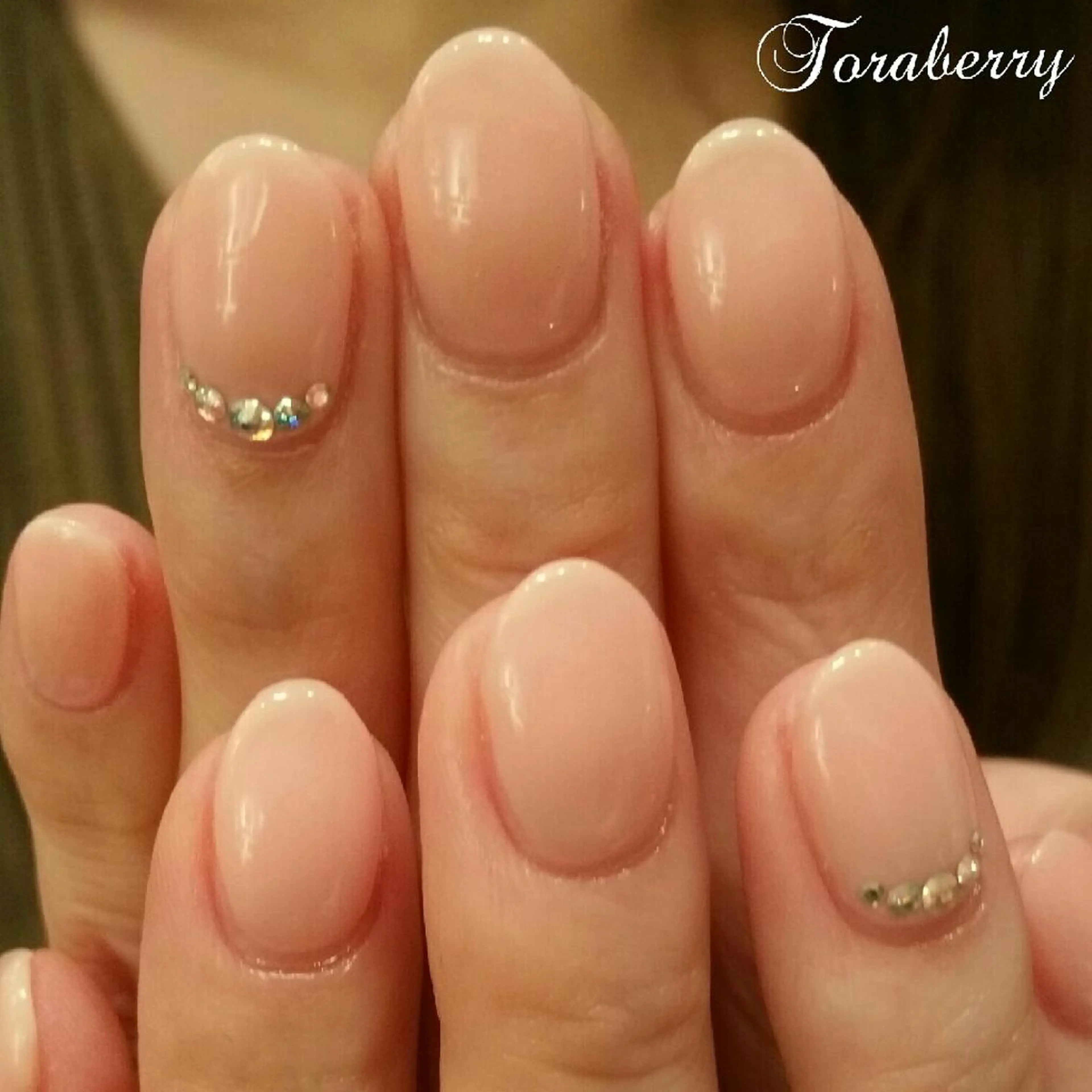 ネイル ピンク ピンクベージュ ハンドネイル ネイリスト なつみのネイルデザイン