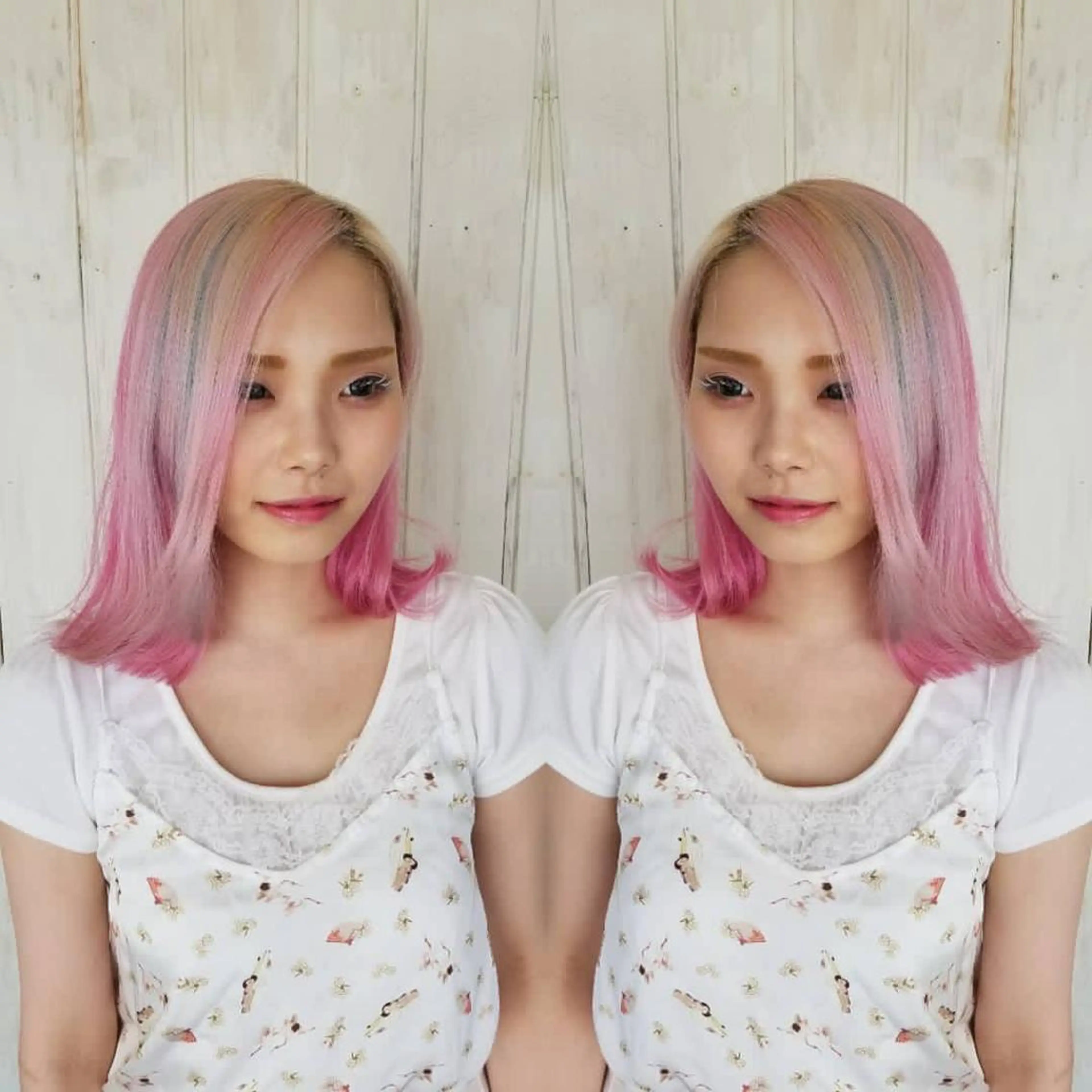 ミディアム カラー バレイヤージュ ブリーチ ケアブリーチ ダブルカラー ハイライトカラー welring hair salon所属・welring hair salonのヘアスタイル