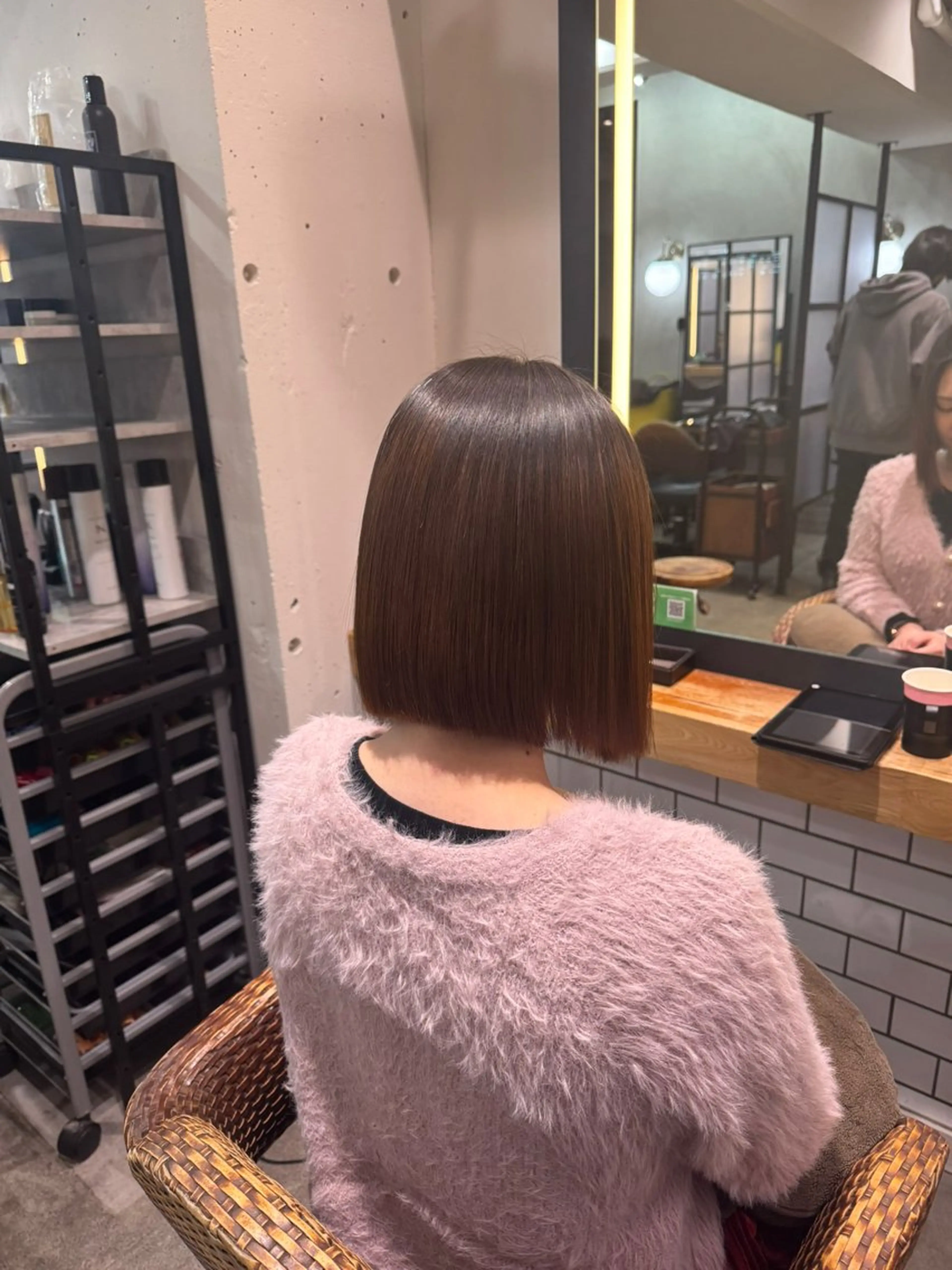 ショート カット 縮毛矯正 暖色カラー🤎Red Neo meiのヘアスタイル