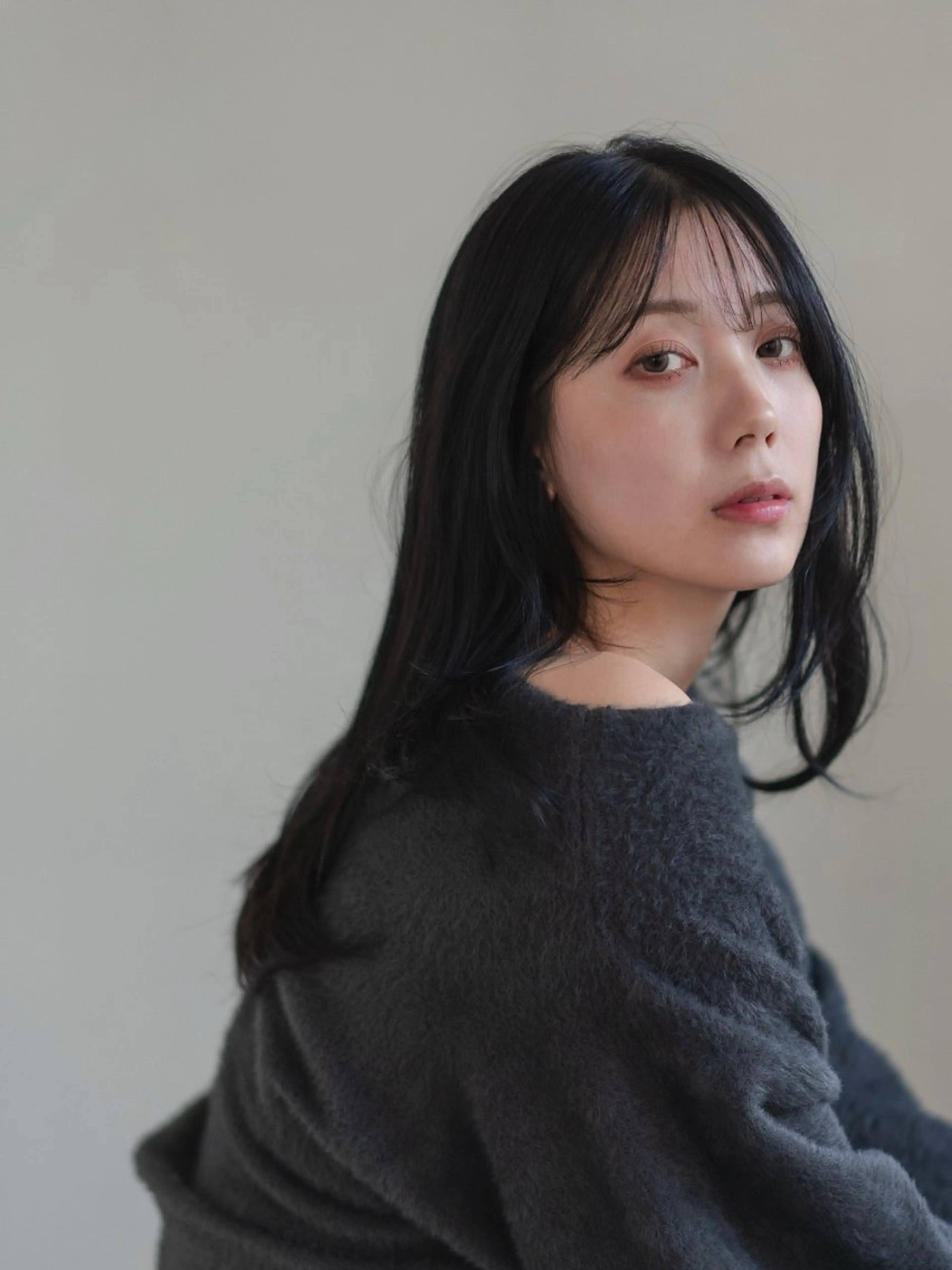 ロング カラー カット ヘアカラー トリートメント Le'a銀座所属・前髪/顔周り /レイヤー/秋山 元のヘアスタイル