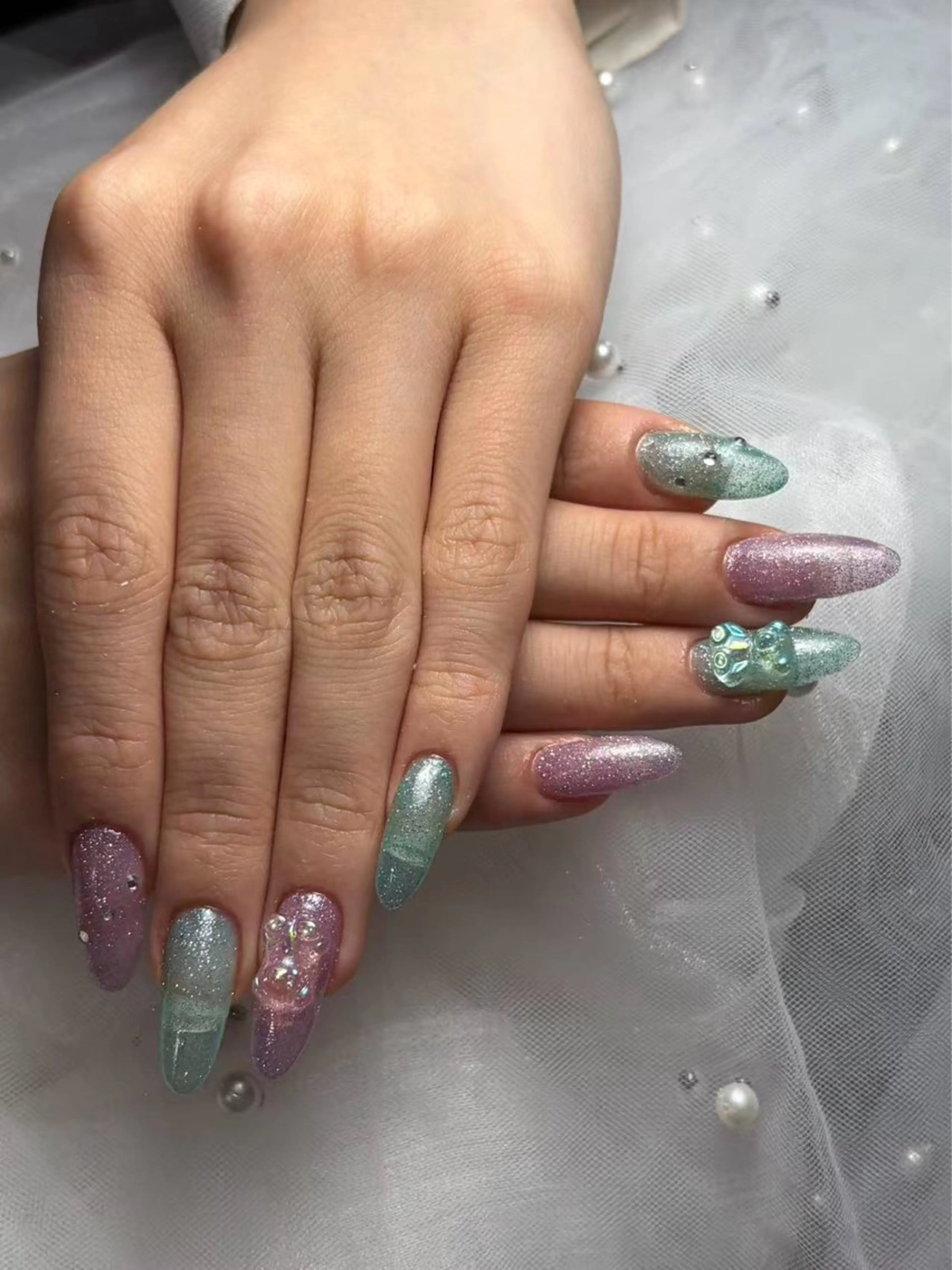 ネイル ハンドネイル D‘OPALEサロン所属・長さ出し専門店 上野kkのネイルデザイン