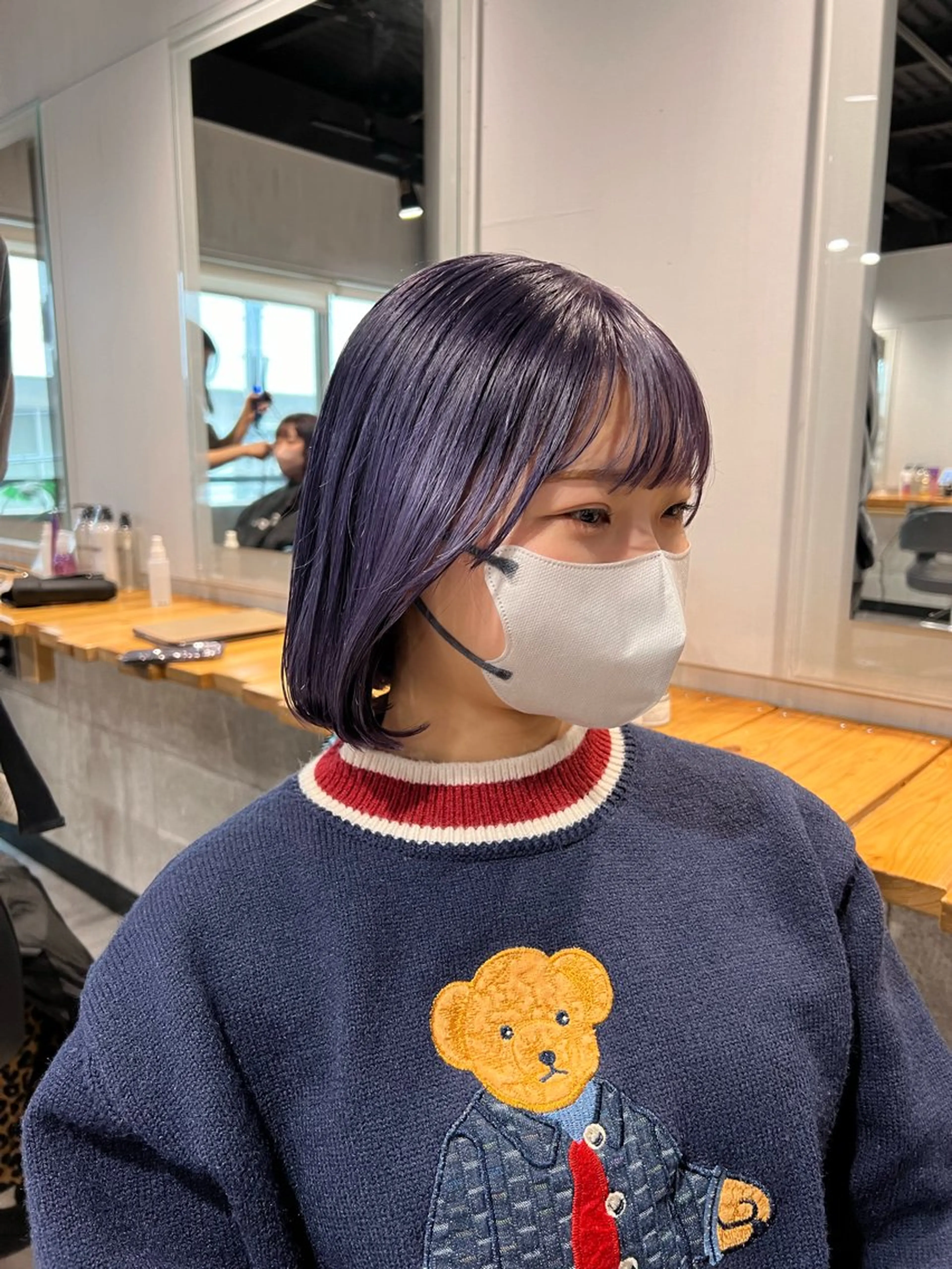 ショート ボブ 韓国風ヘア ヘアカラー トリートメント NANAMI🩵 大人可愛い韓国ヘアのヘアスタイル