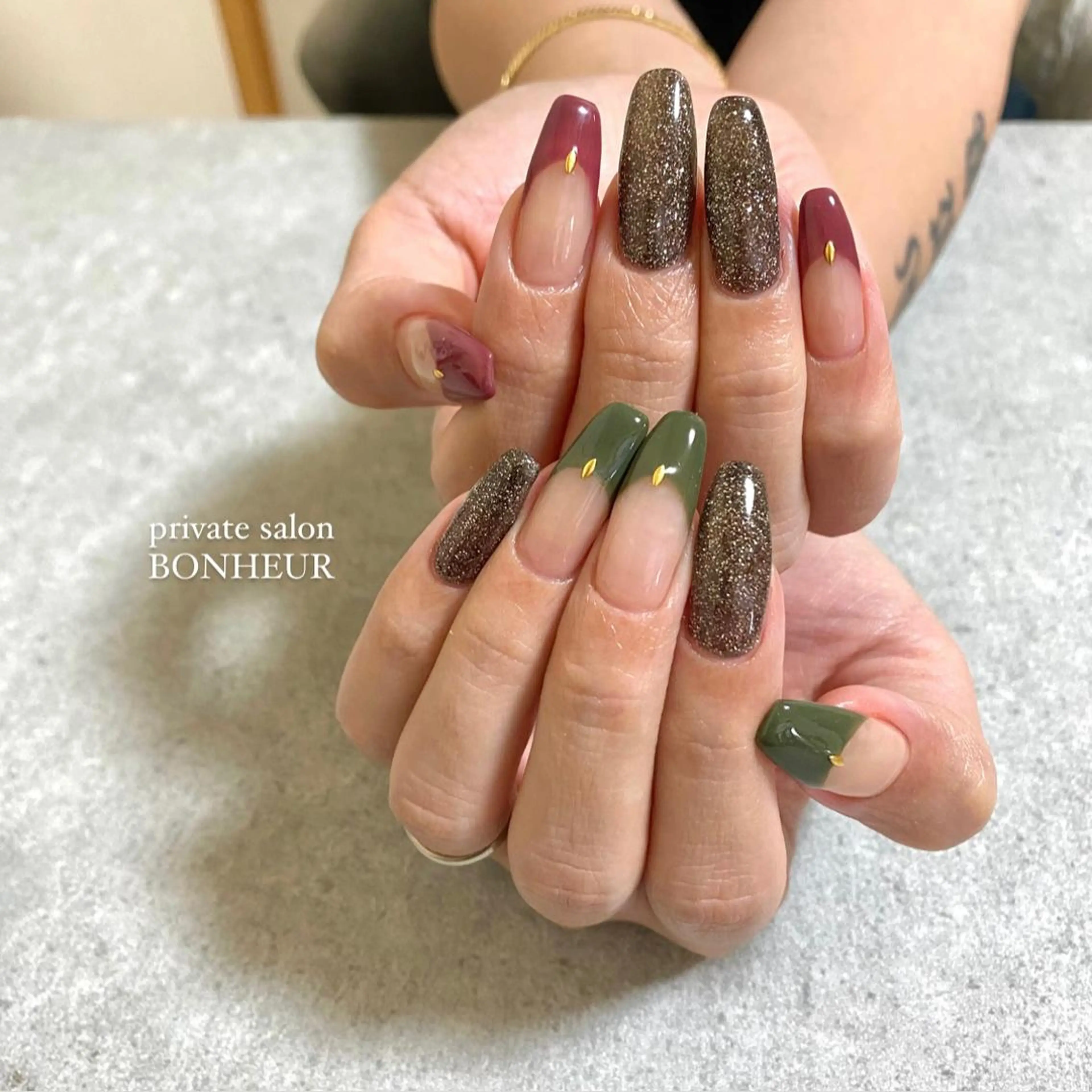 ネイル ハンドネイル BONHEUR Annaのネイルデザイン