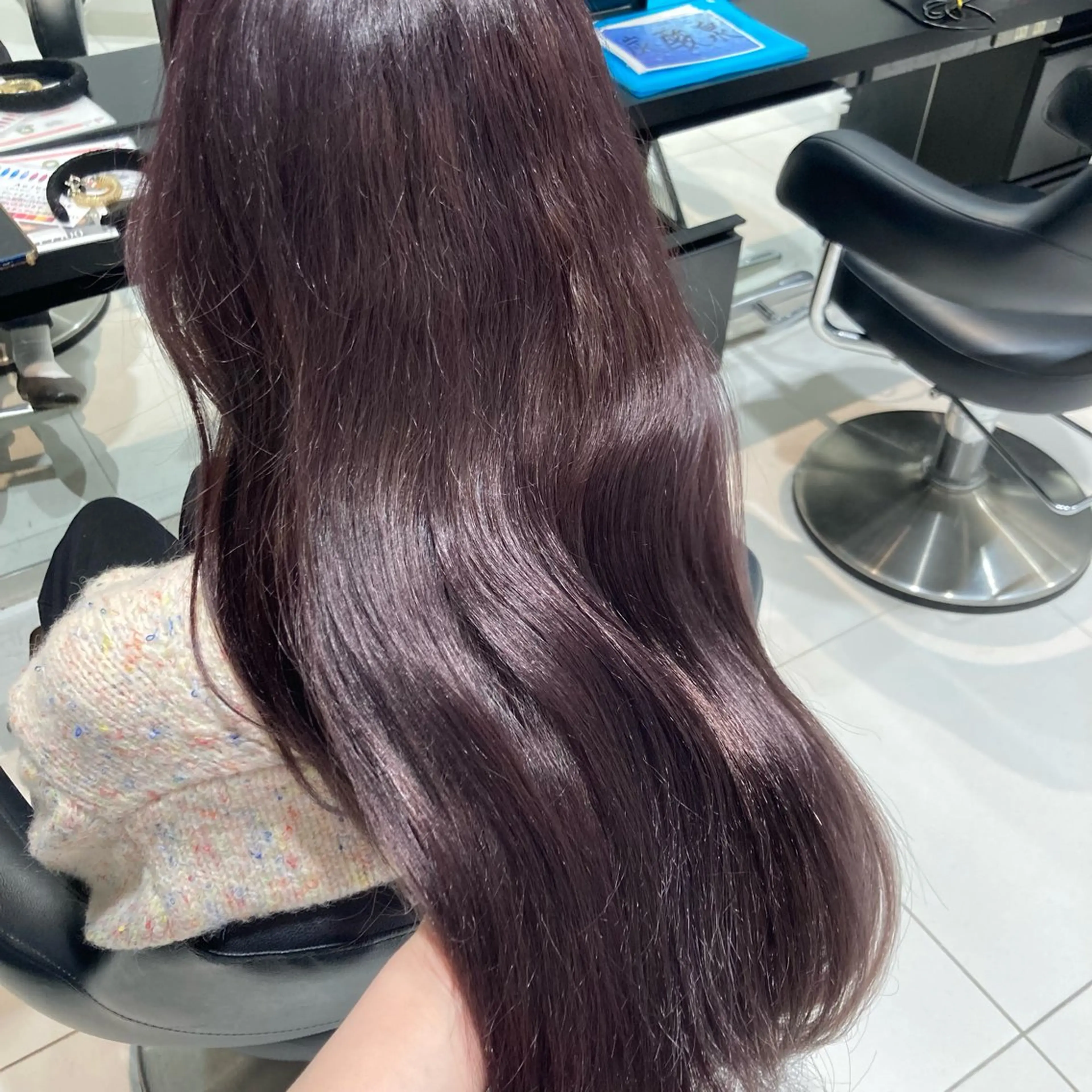 ロング 💞韓国カラー💞 あやかのヘアスタイル