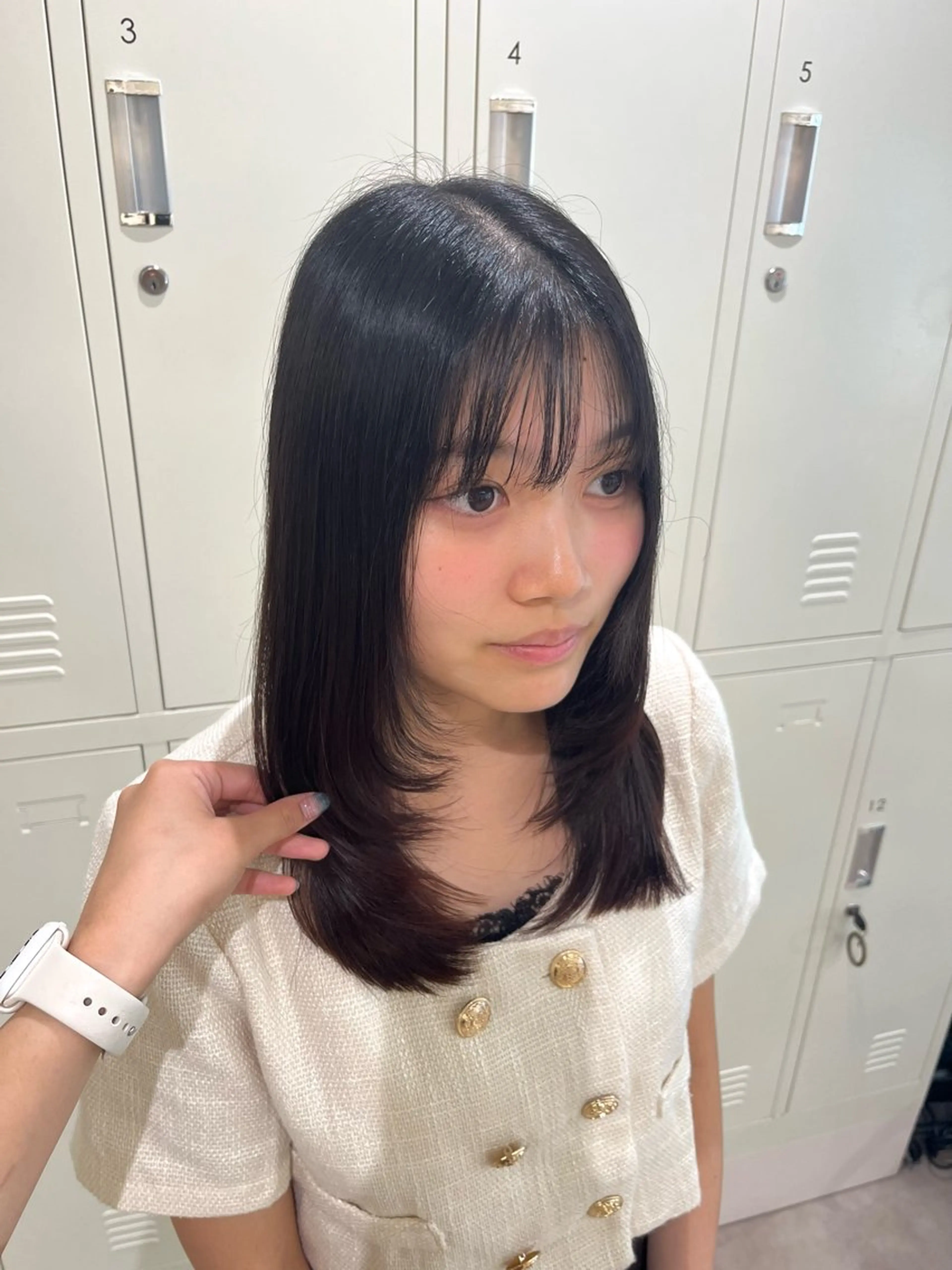 セミロング 🎀FACE。暖色 カラー/カスミ🤍のヘアスタイル