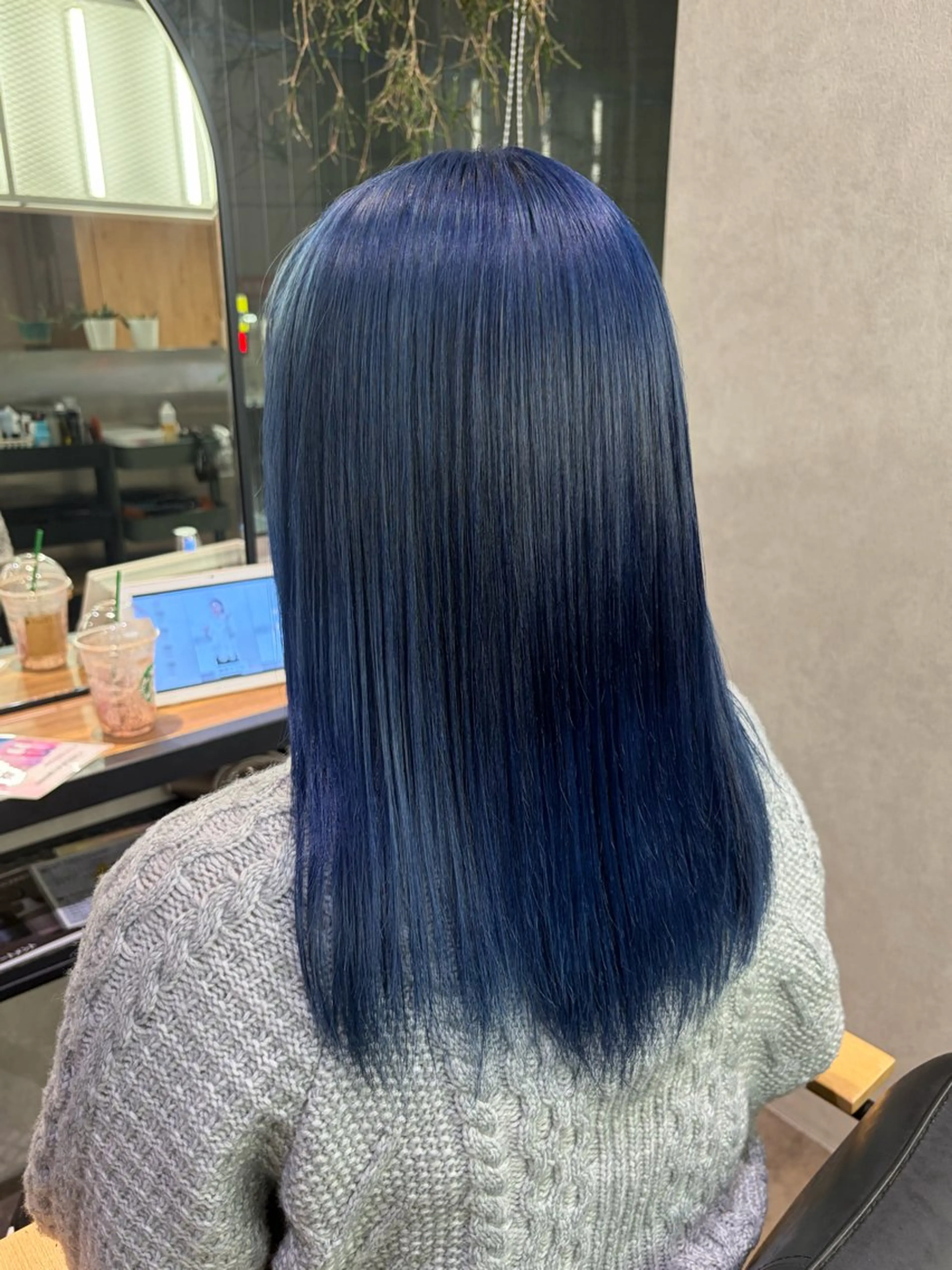 セミロング カラー ヘアカラー トリートメント 透明感カラー/ ネイル💅まりなのヘアスタイル