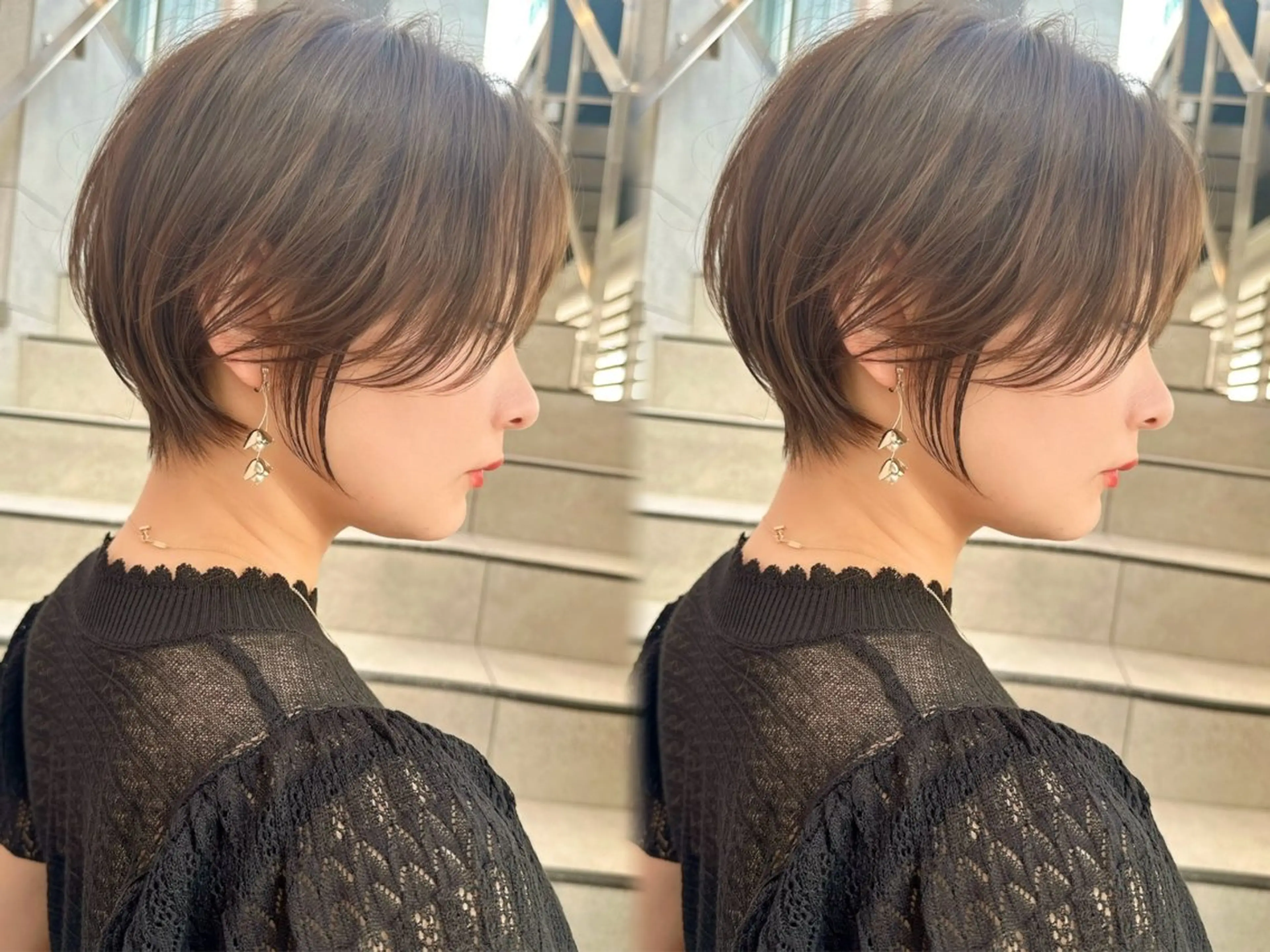 ショート カラー カット レイヤー❣️縮毛矯 川村利幸のヘアスタイル