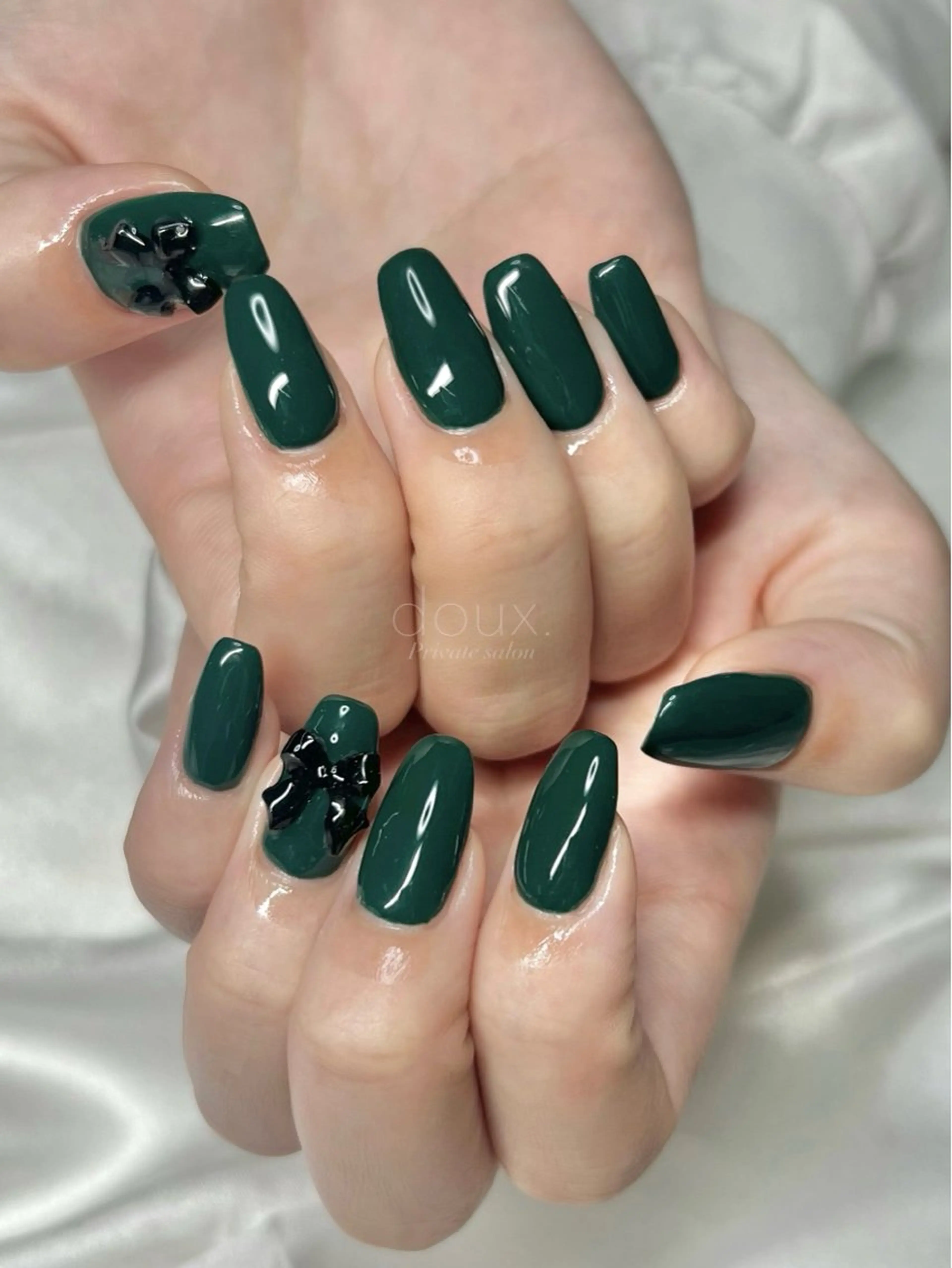 ネイル 韓国ネイル ロングネイル ニュアンスネイル オフィスネイル ワンカラーネイル ハンドネイル doux. nailのネイルデザイン