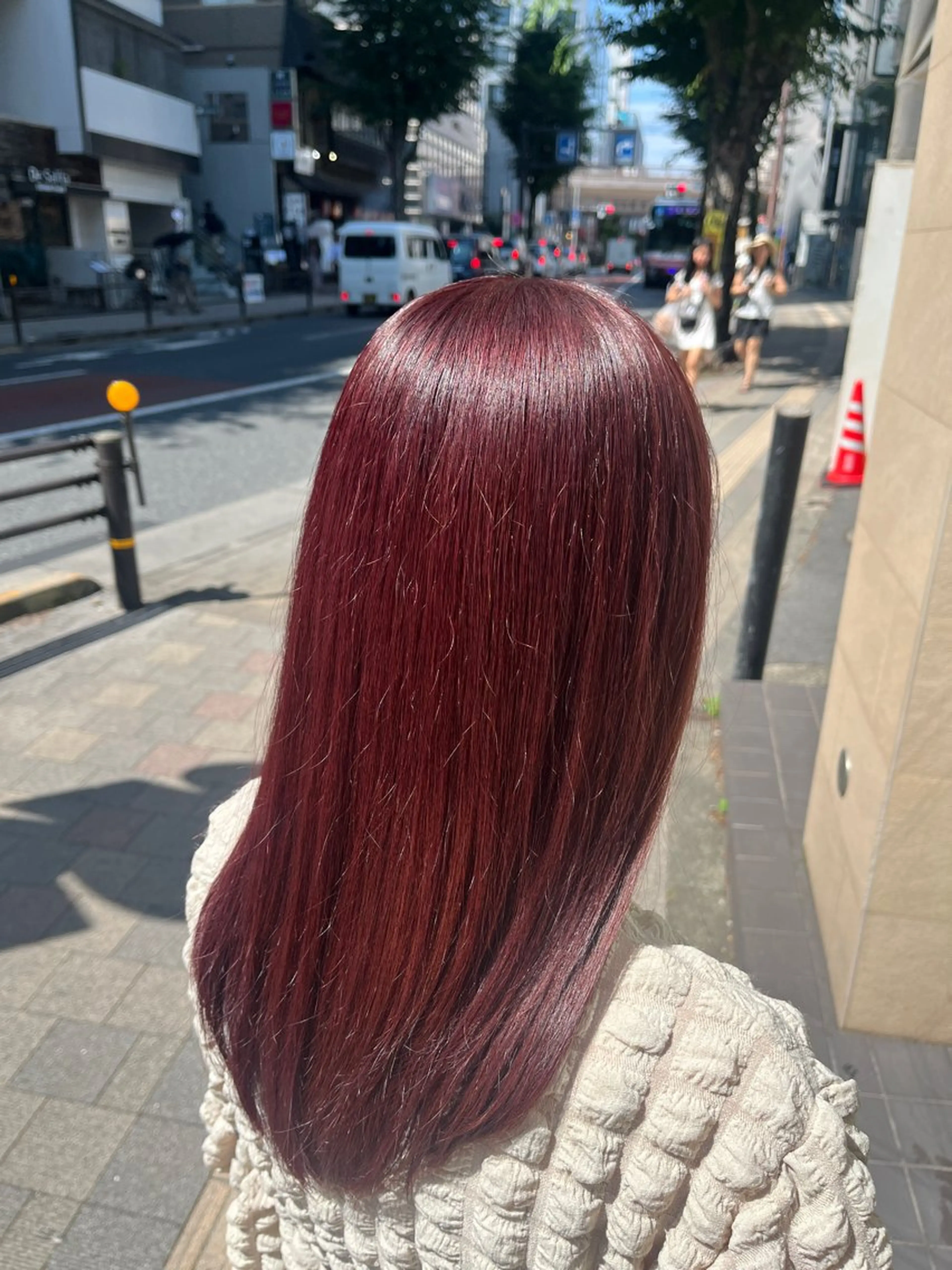 ロング カラー ヘアカラー waka❤️✨ レイヤーボブ/エクのヘアスタイル