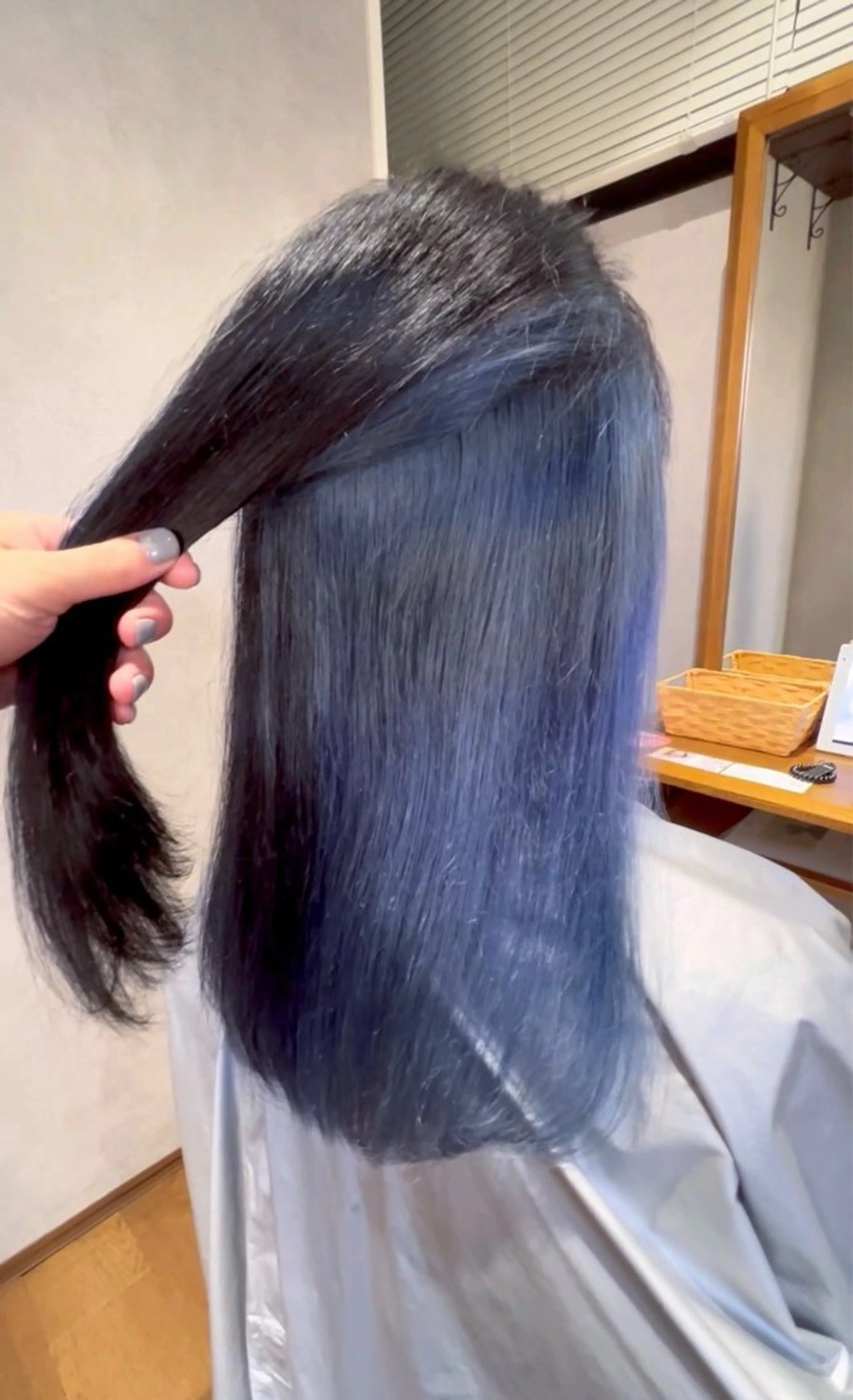 ロング カラー ブルーカラー インナーカラー カット ヘアカラー ✨ハイトーン カラー福岡拓也✨のヘアスタイル