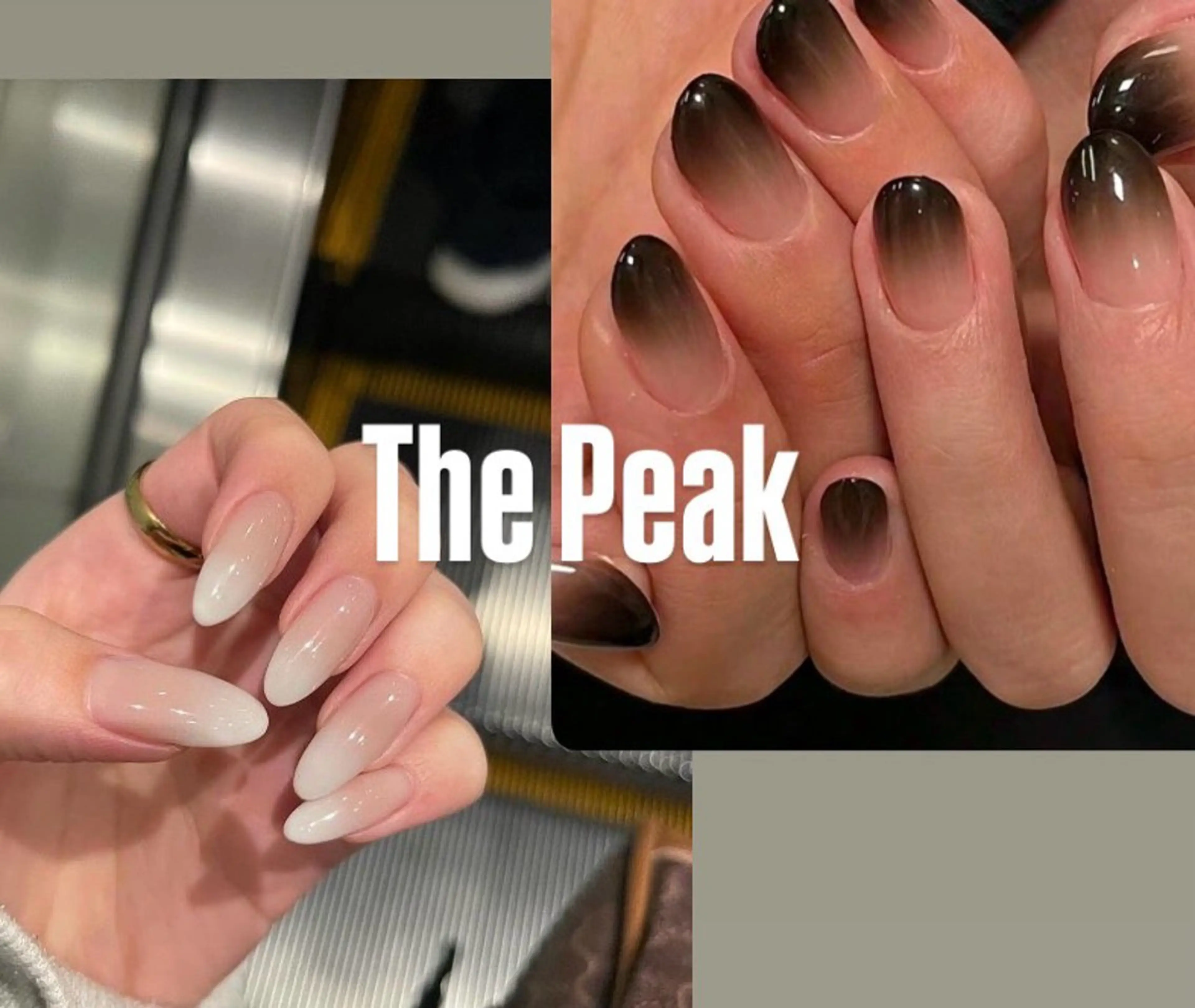 WHITE  or  BLACKグラデーションネイル+ミニモ限定無料の本格肌質分析付き(オフ・ケア込)の写真