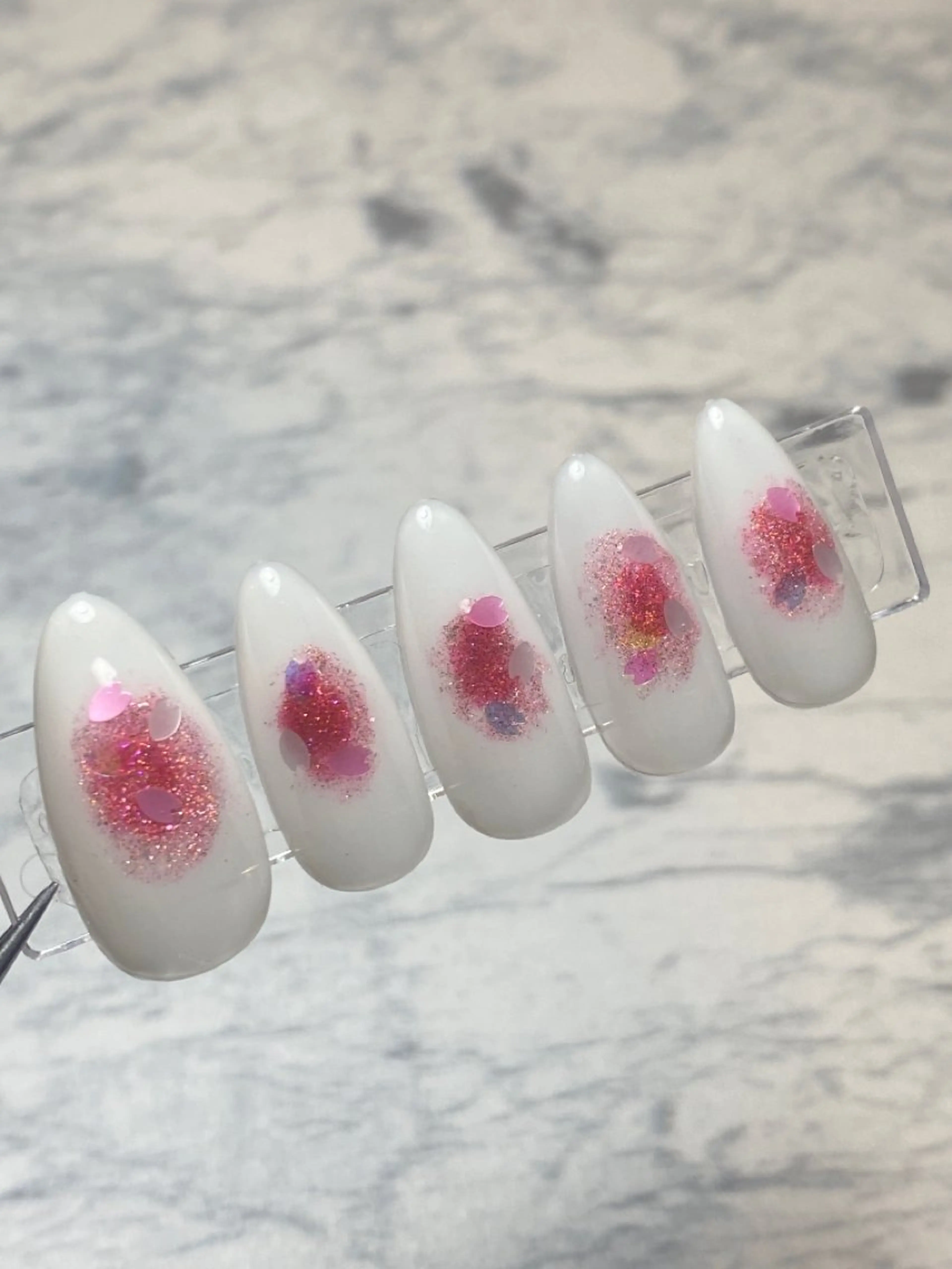 ネイル チークネイル 桜ネイル 入学式 卒業式 廣瀬 かおりのネイルデザイン