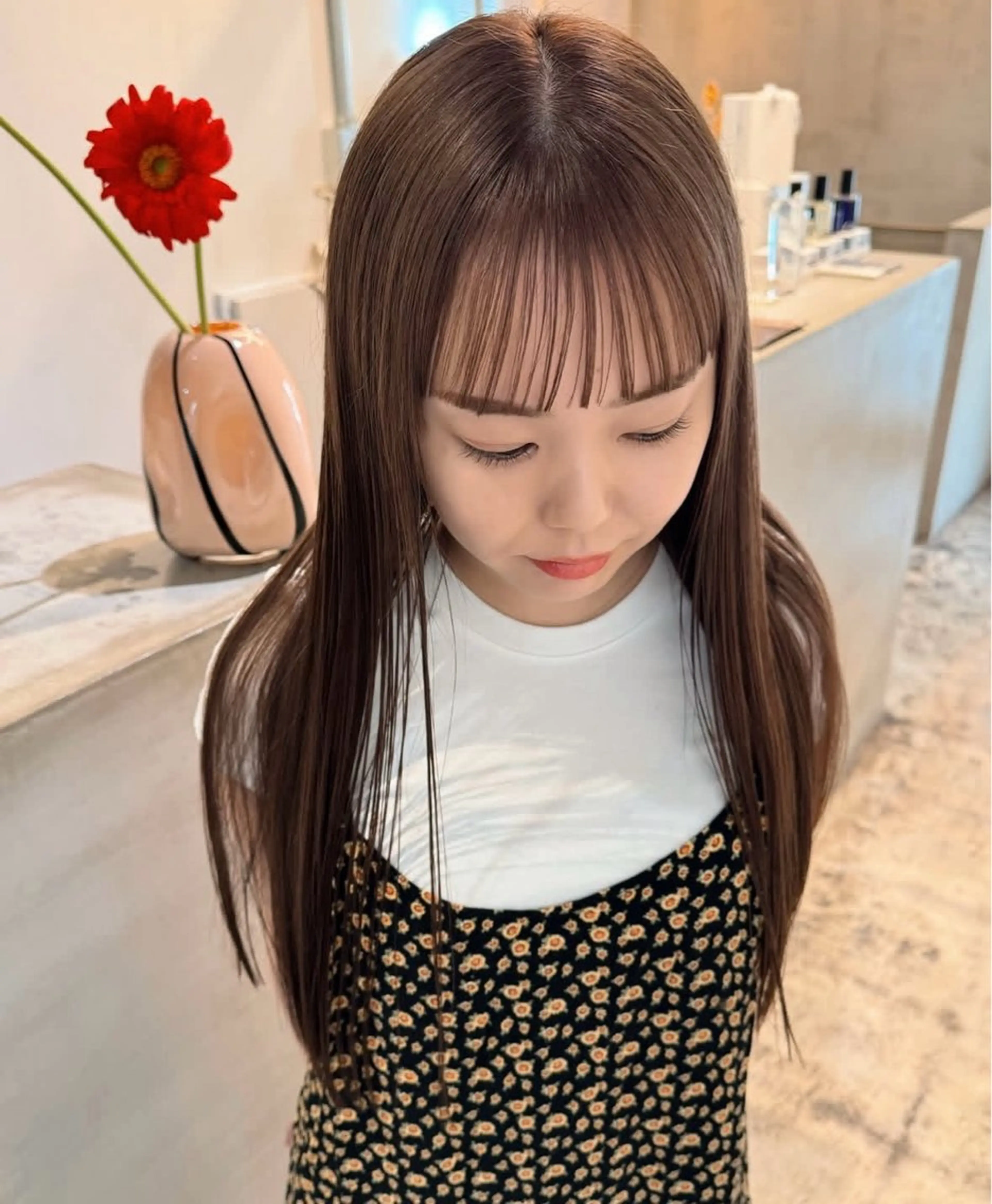 ロング カラー maeda nonohaのヘアスタイル