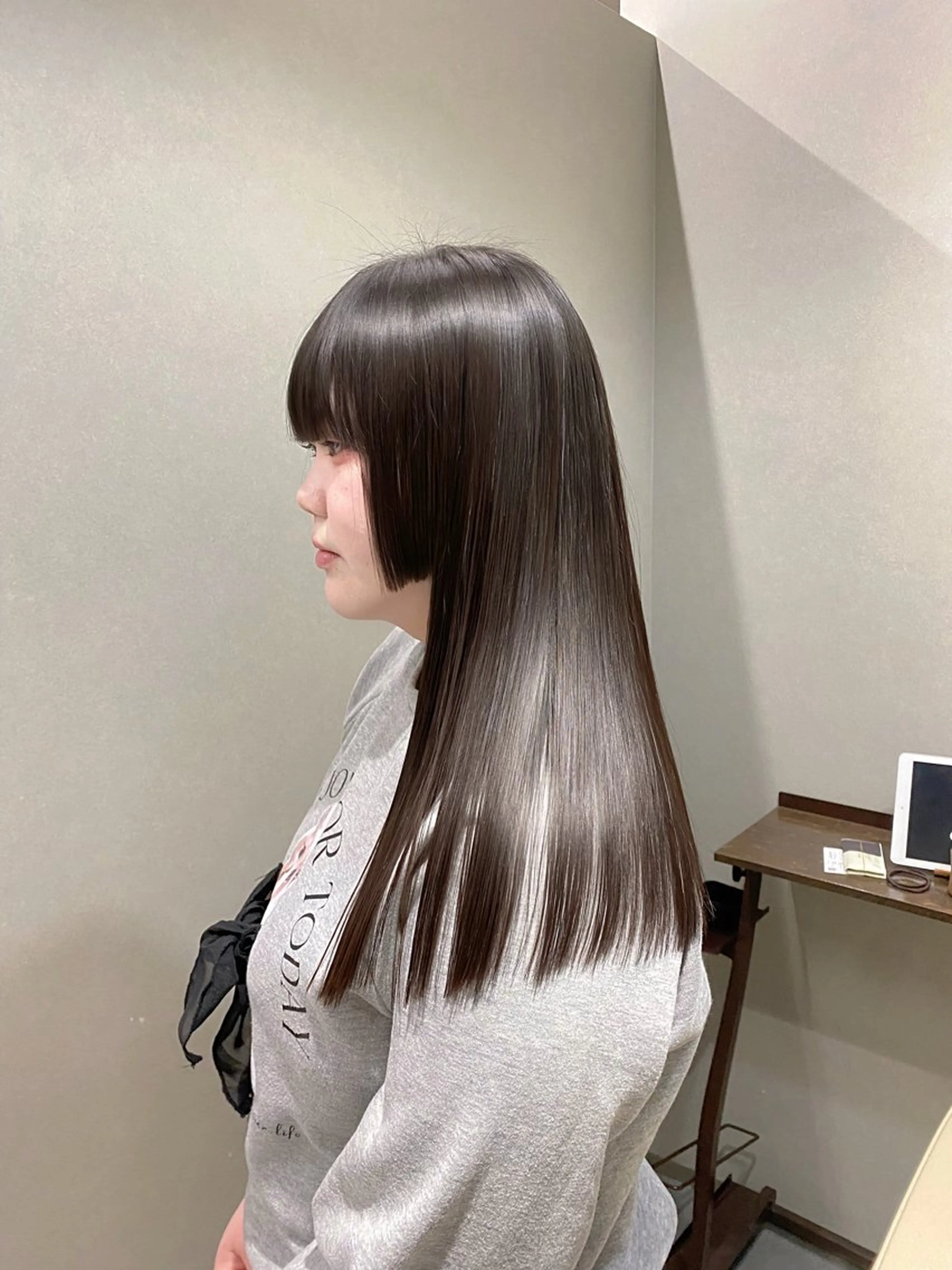 ロング 姫カット カット 縮毛矯正 トリートメント 原田 直哉のヘアスタイル