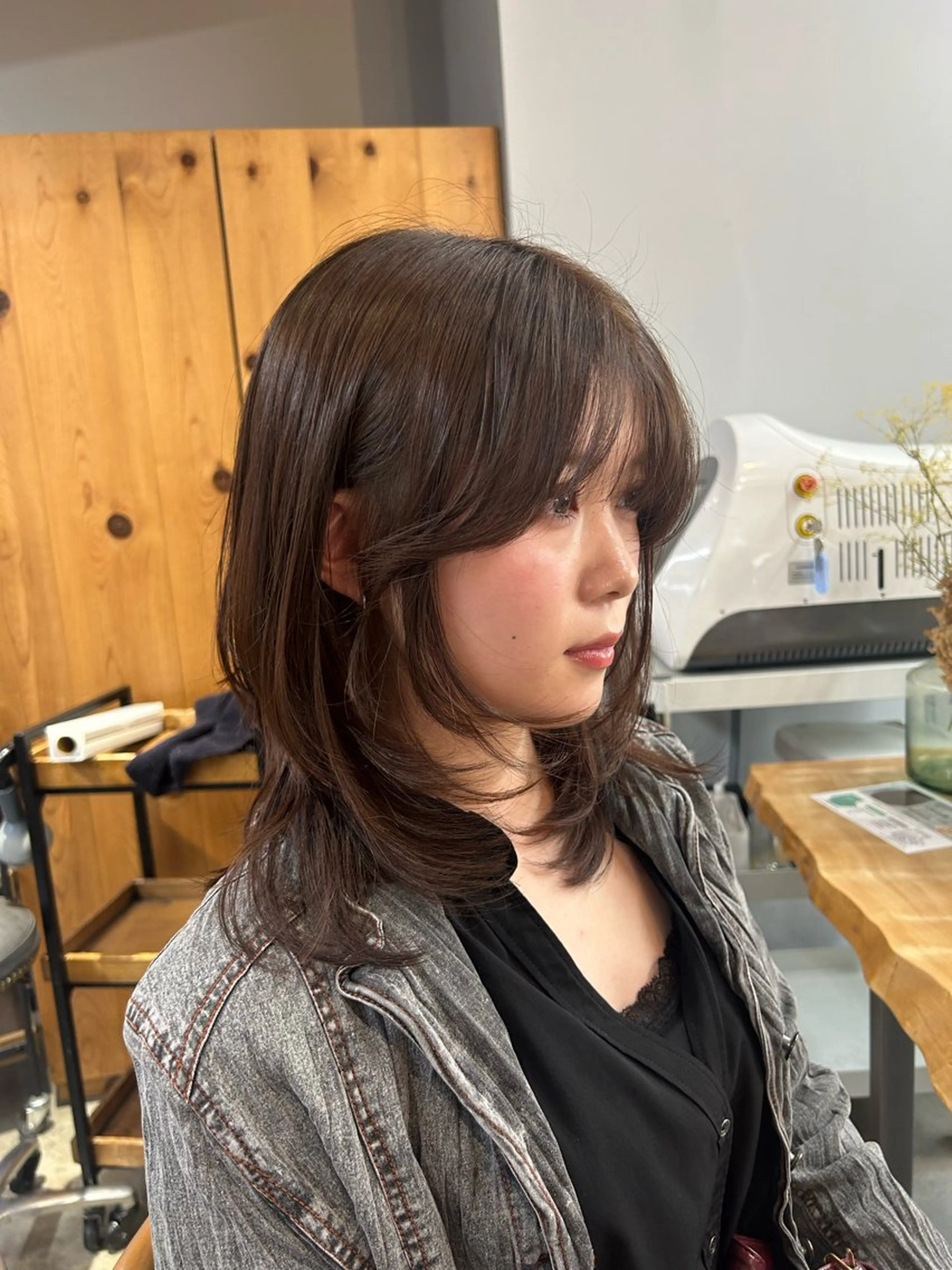 セミロング カラー カット ヘアカラー トリートメント ラフで可愛いヘア 🐈‍⬛Rukaのヘアスタイル