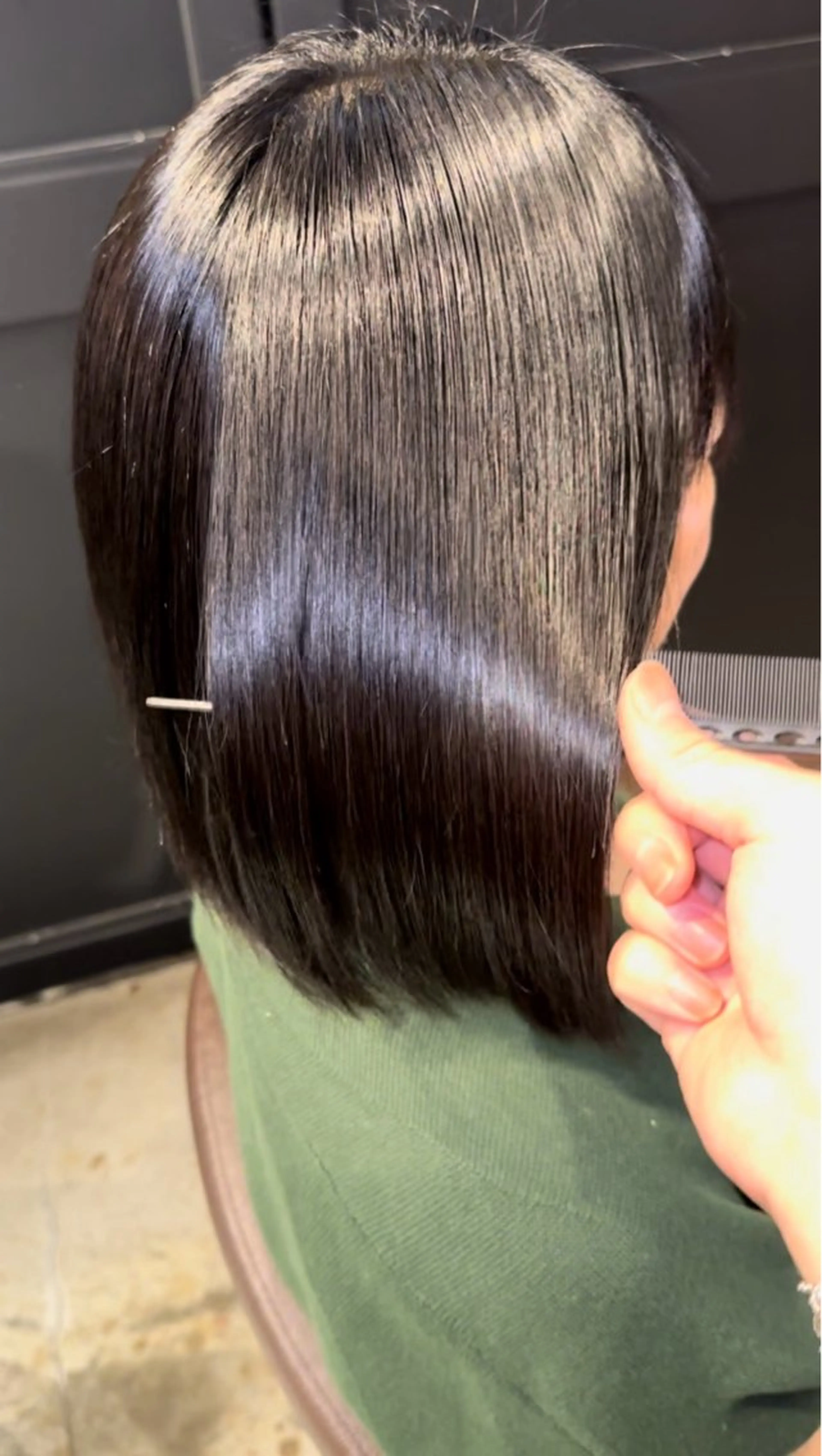 ミディアム 髪質改善 縮毛矯正 トリートメント 髪質改善 すずきひじりのヘアスタイル