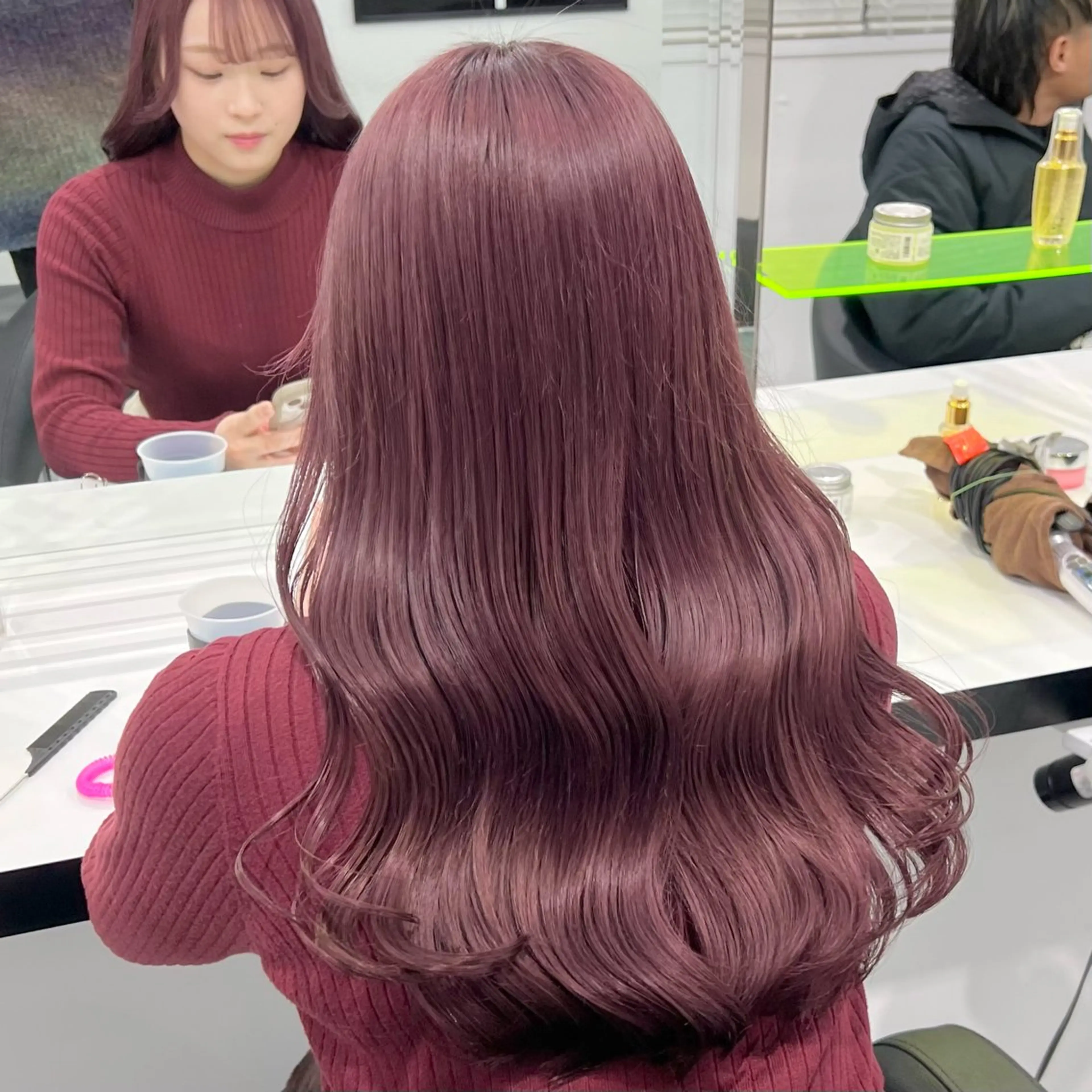 セミロング カラー 💖札幌カラー 指名No.1💖玲奈のヘアスタイル