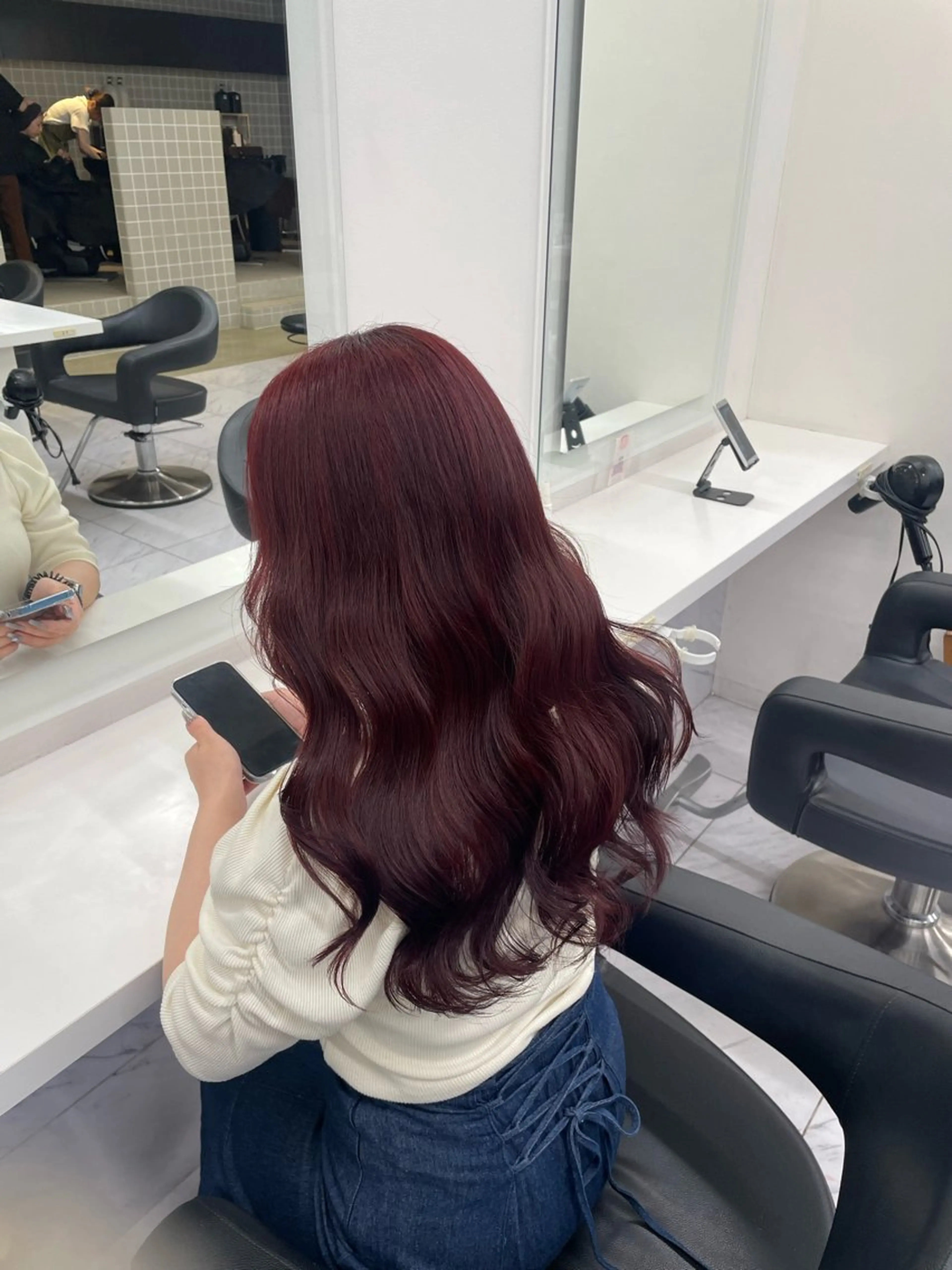 ロング カラー ヘアアレンジ ヘアカラー トリートメント ヘアセット 💗横浜美容室 💗HARUNAのヘアスタイル