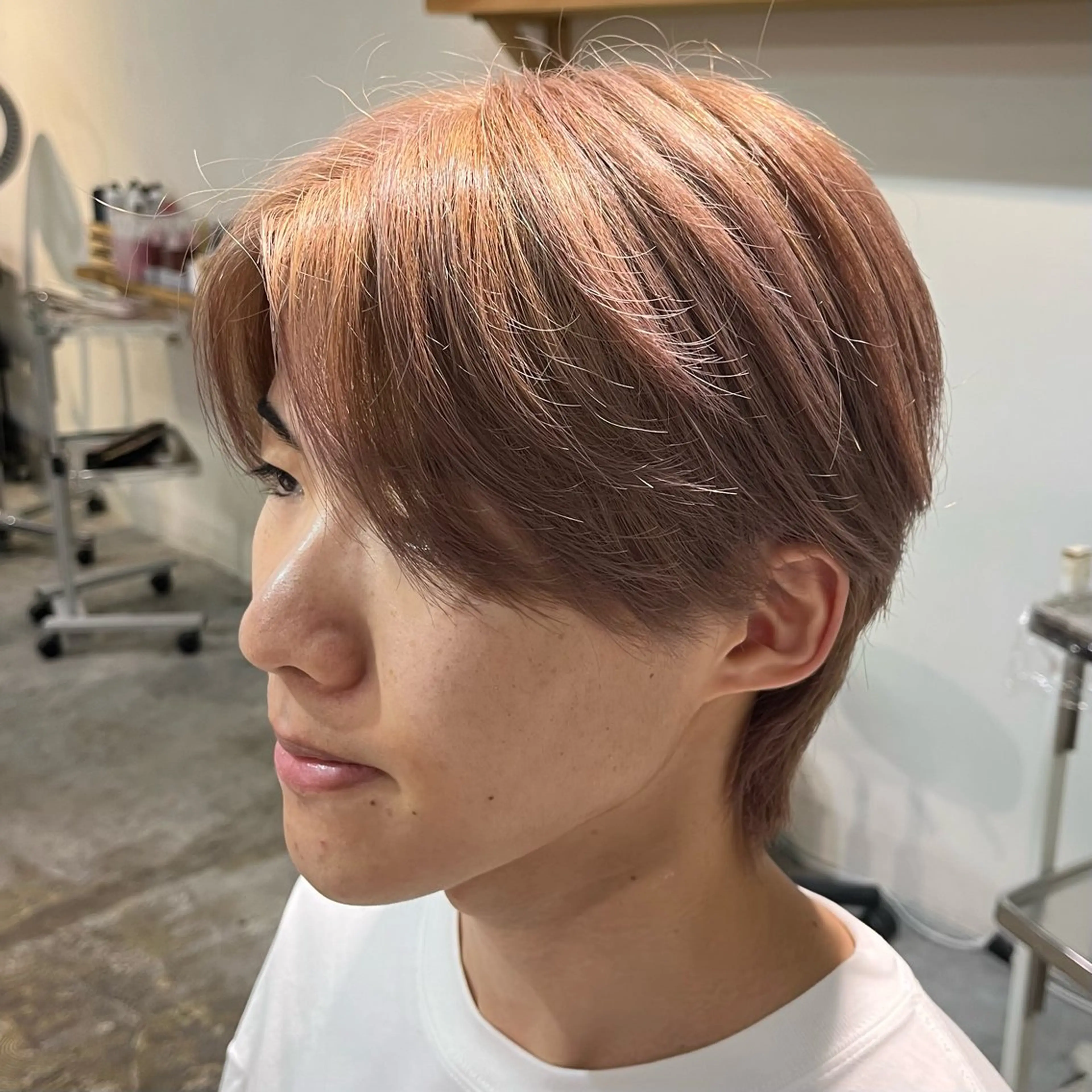 カラー メンズ ヘアカラー フェザーパーマ🌙 毛流れ yuzukiのヘアスタイル