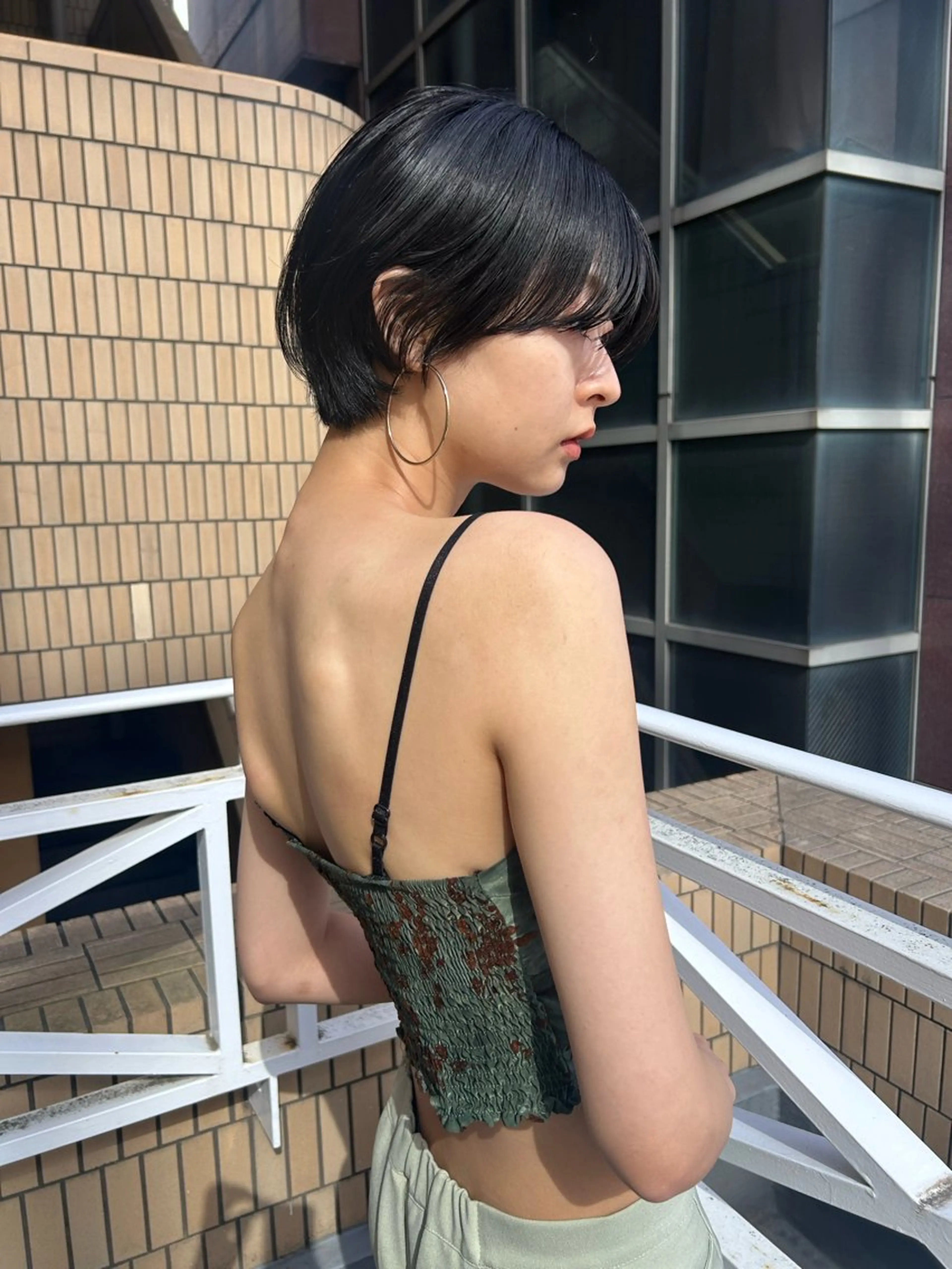 ショート カラー カット ショート/ボブ/ 心斎橋/宮脇美奈のヘアスタイル