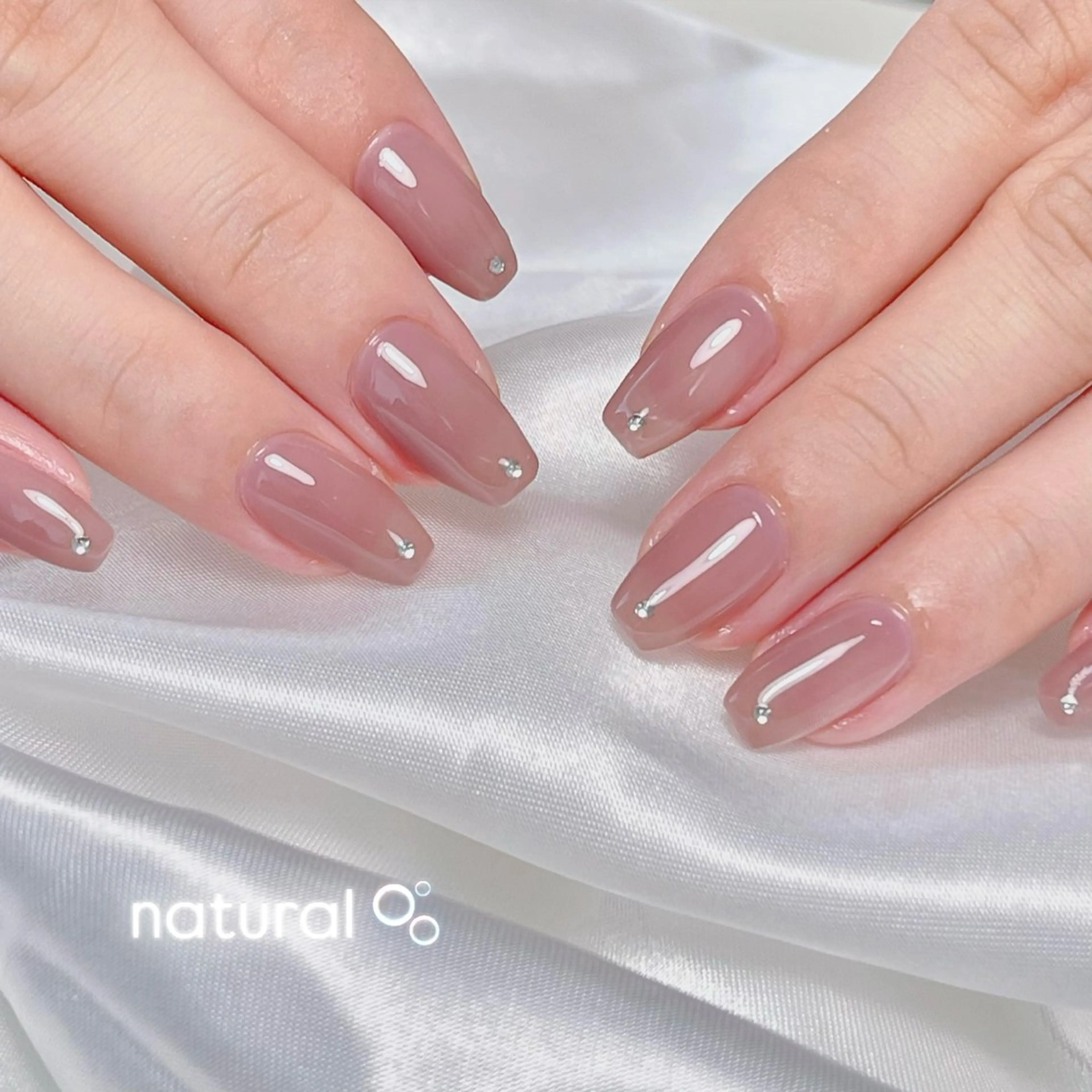 ネイル 韓国ネイル オフィスネイル シンプルネイル ワンホンネイル ハンドネイル RE SALONのネイルデザイン