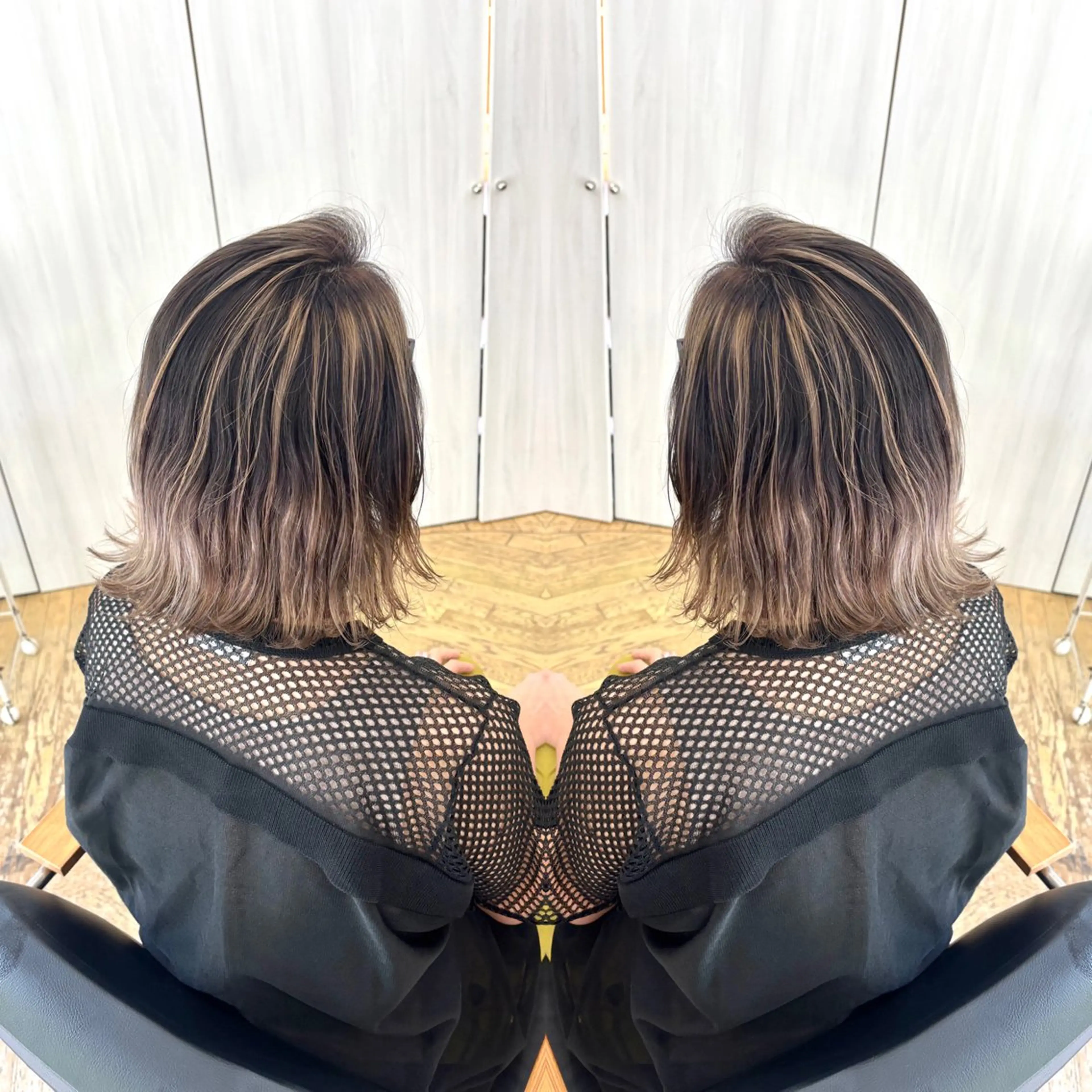 ショート ヘアアレンジ 💎ハイトーン/艶 カラー モエカ💎のヘアスタイル