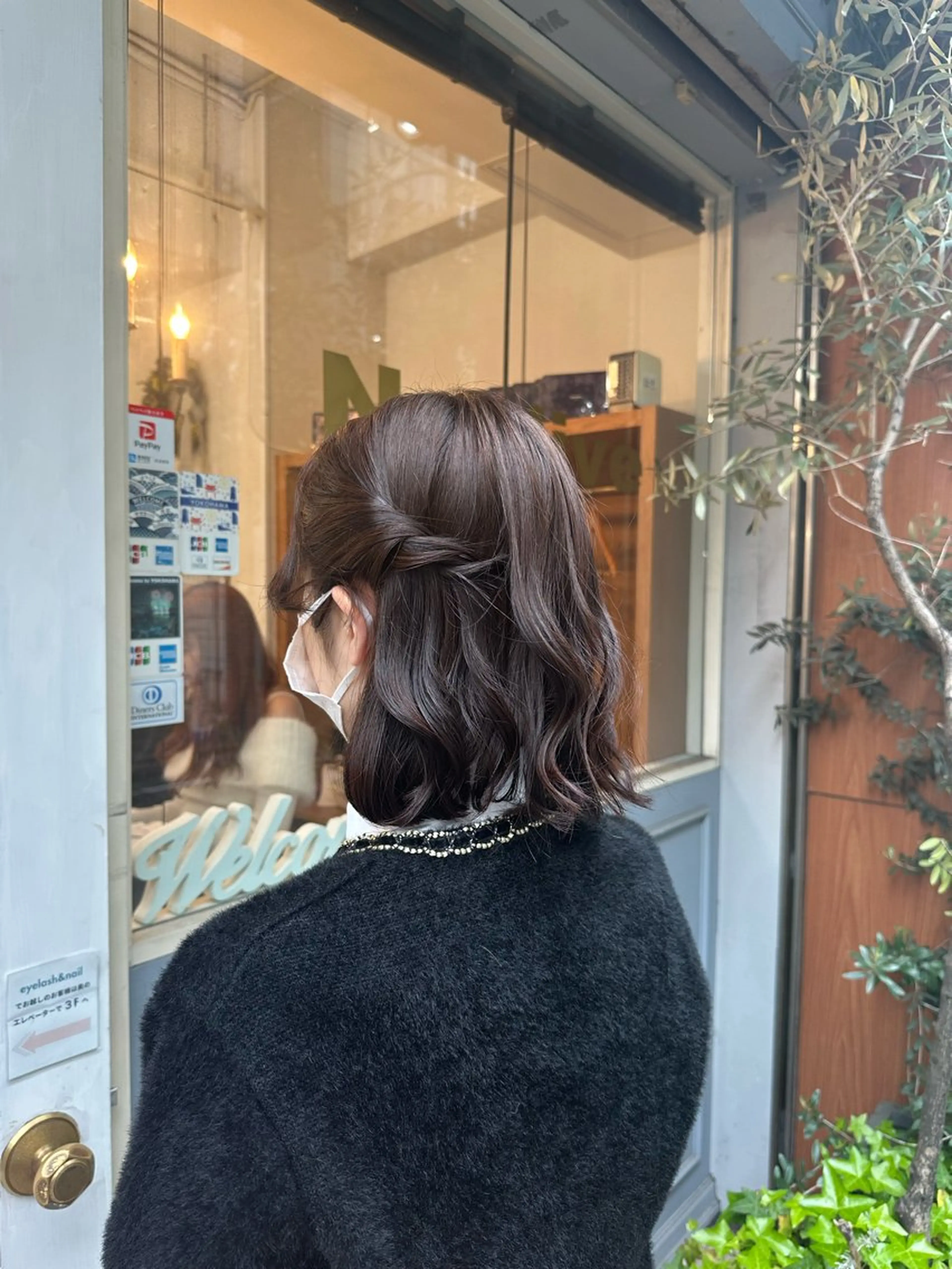 ミディアム 横浜⭐️カラーセット モデル💫あみ💫のヘアスタイル