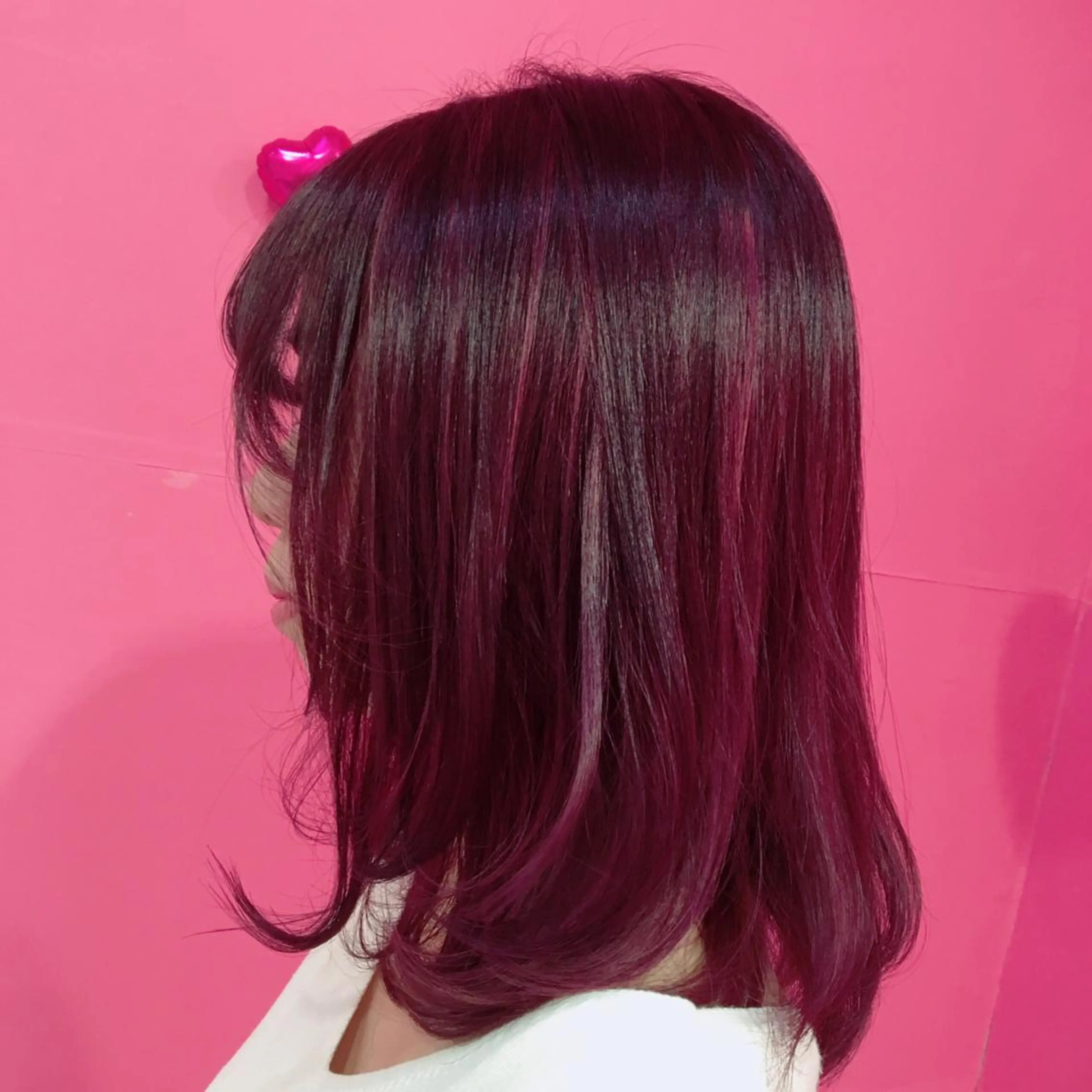 ミディアム カラー ハイライトカラー ピンクカラー ハイライト LiNA🌿藤原 茉莉花のマツエク・マツパデザイン