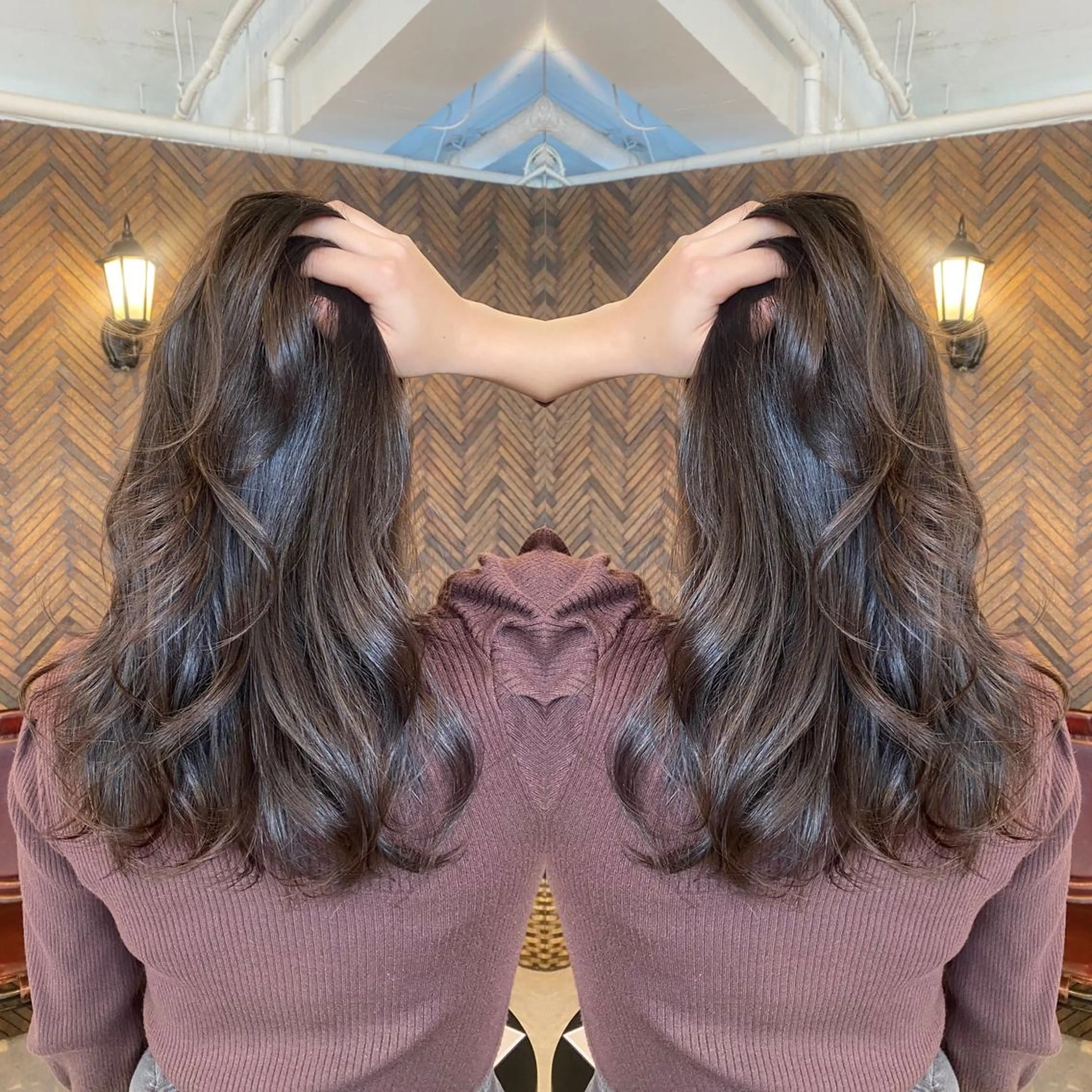 ロング カラー tocca 💜石田愛結💜のヘアスタイル