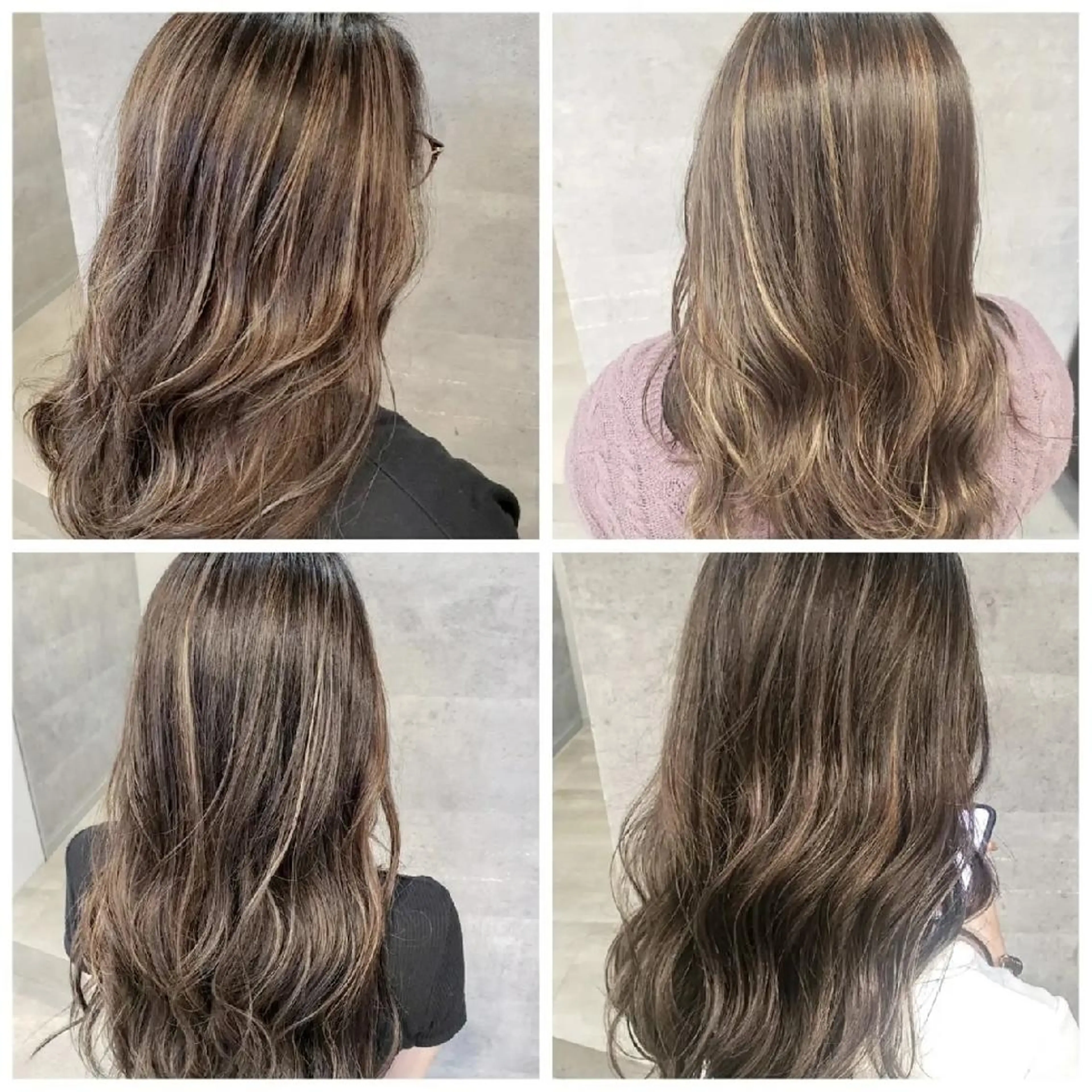 セミロング ハイライト ヘアカラー トリートメント Oli所属・ミルクティー特化 🌈島内　琢真🌈のヘアスタイル