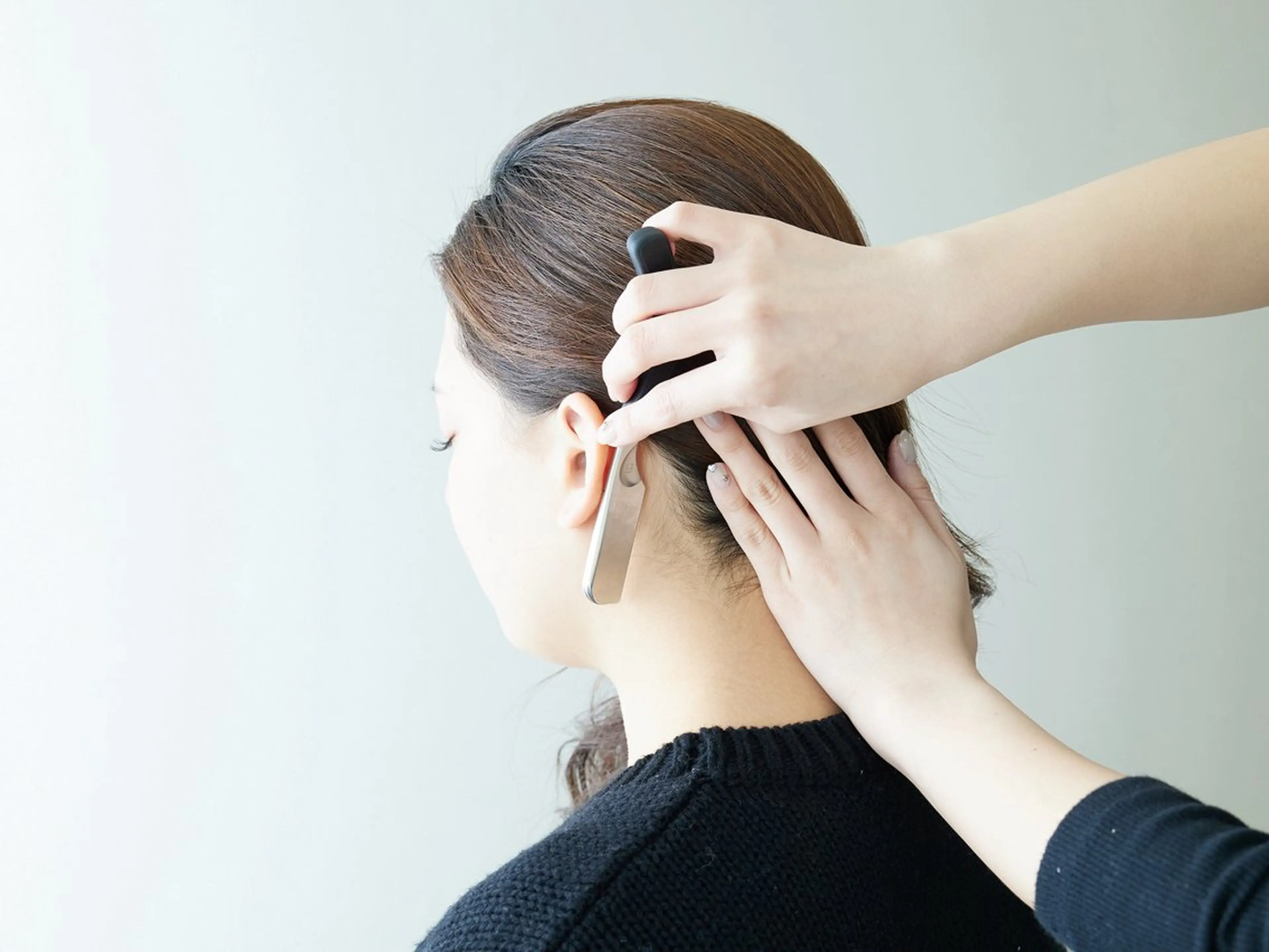 【後ろ姿美人★】うなじ×フェイスシェービング(眉付き)の写真