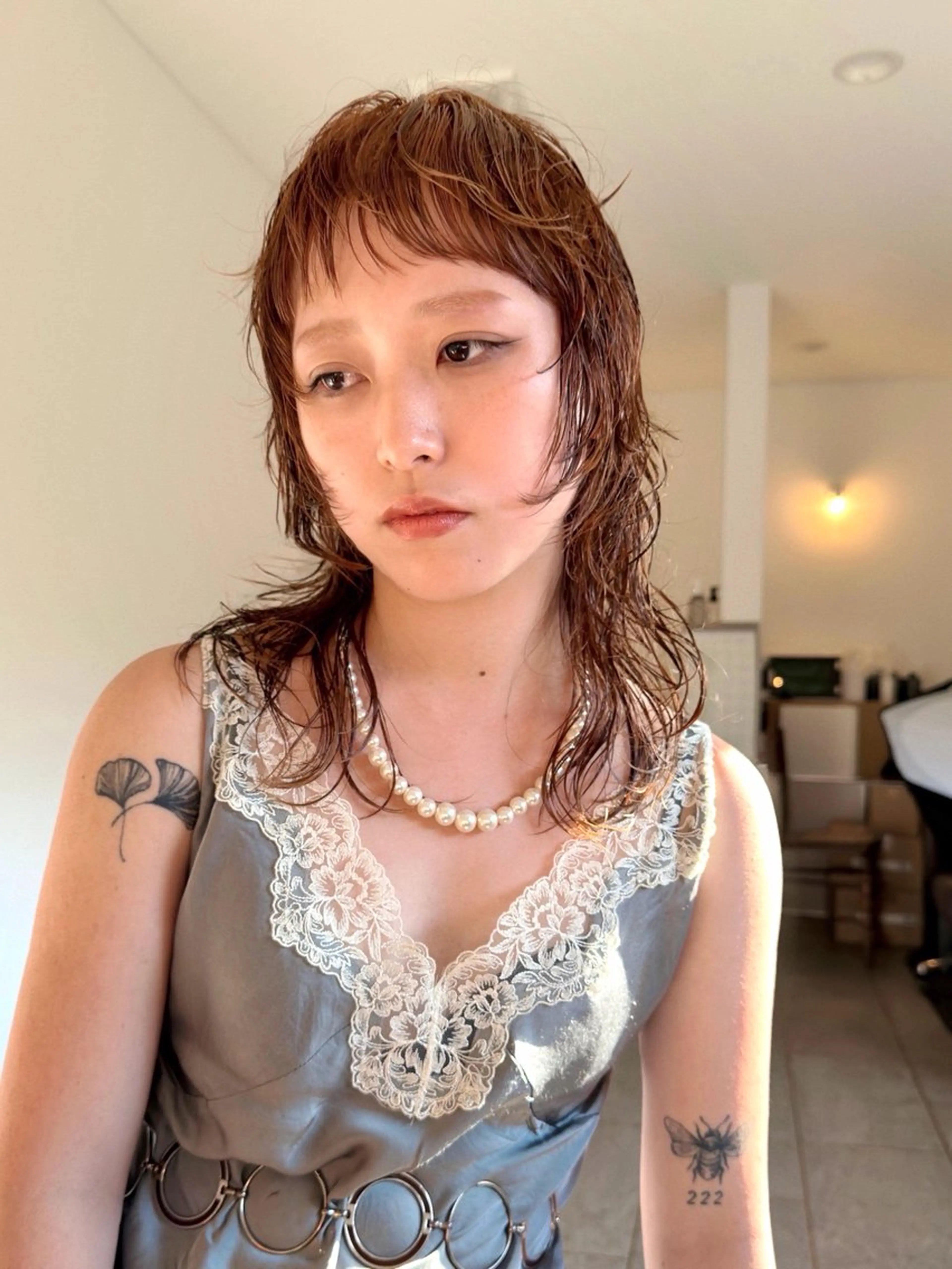 【初回クーポン⚡️】カット＋ブリーチなしダブルカラー＋パーマの写真