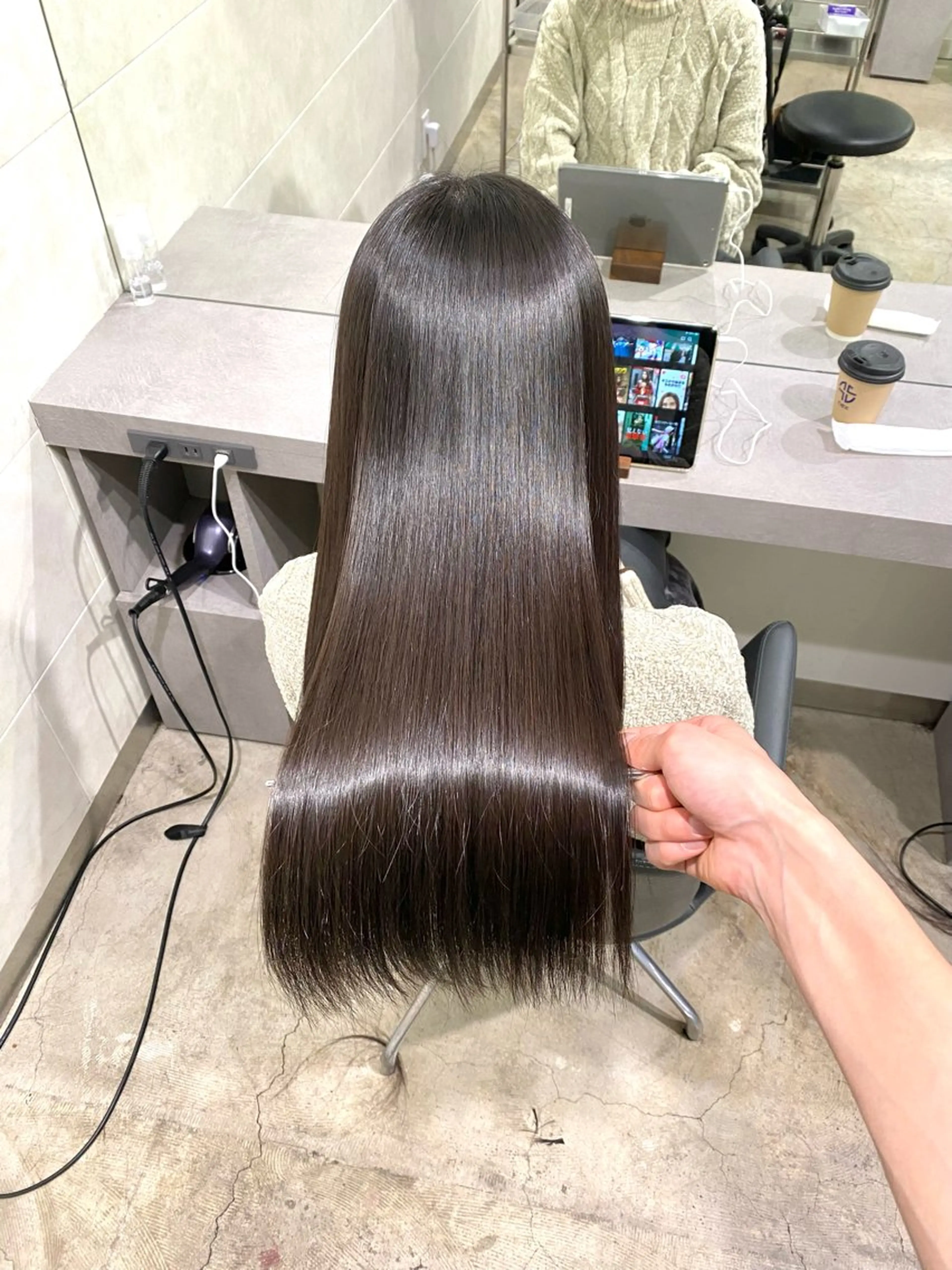 ロング パーマ カット 縮毛矯正 トリートメント 【縮毛矯正専門】 RYUのヘアスタイル