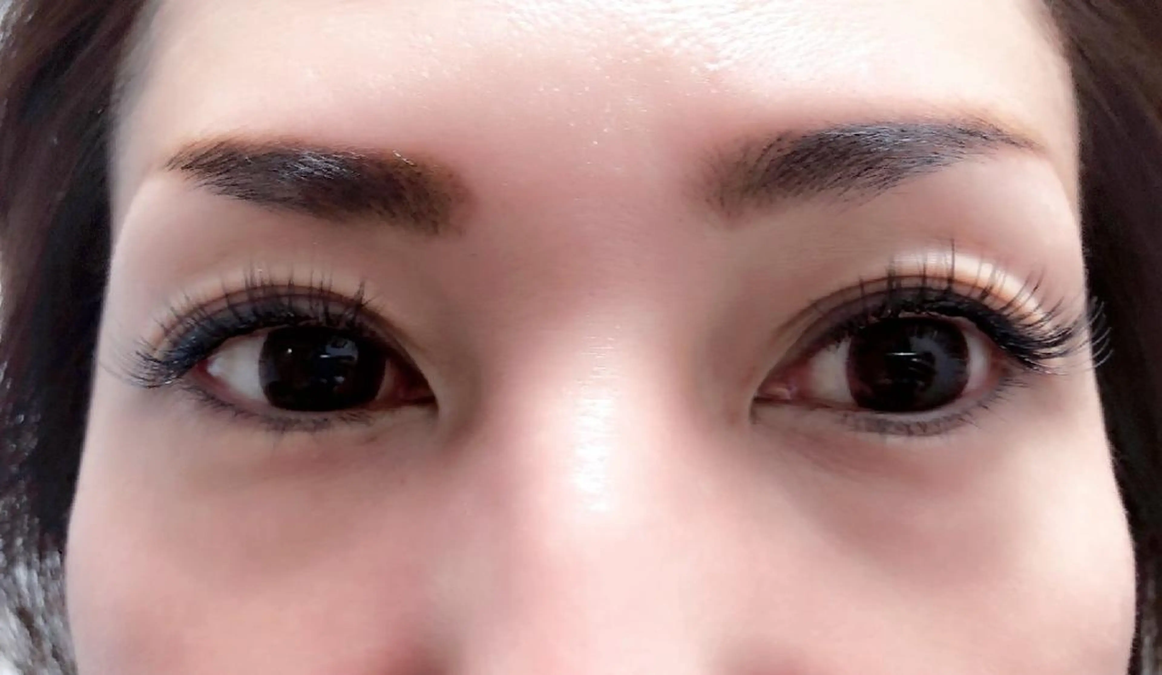 マツエク・マツパ 付け放題 フラットラッシュ ナチュラル まつげパーマ 一重×まつ毛パーマ 吉岡 ゆうなのマツエク・マツパデザイン