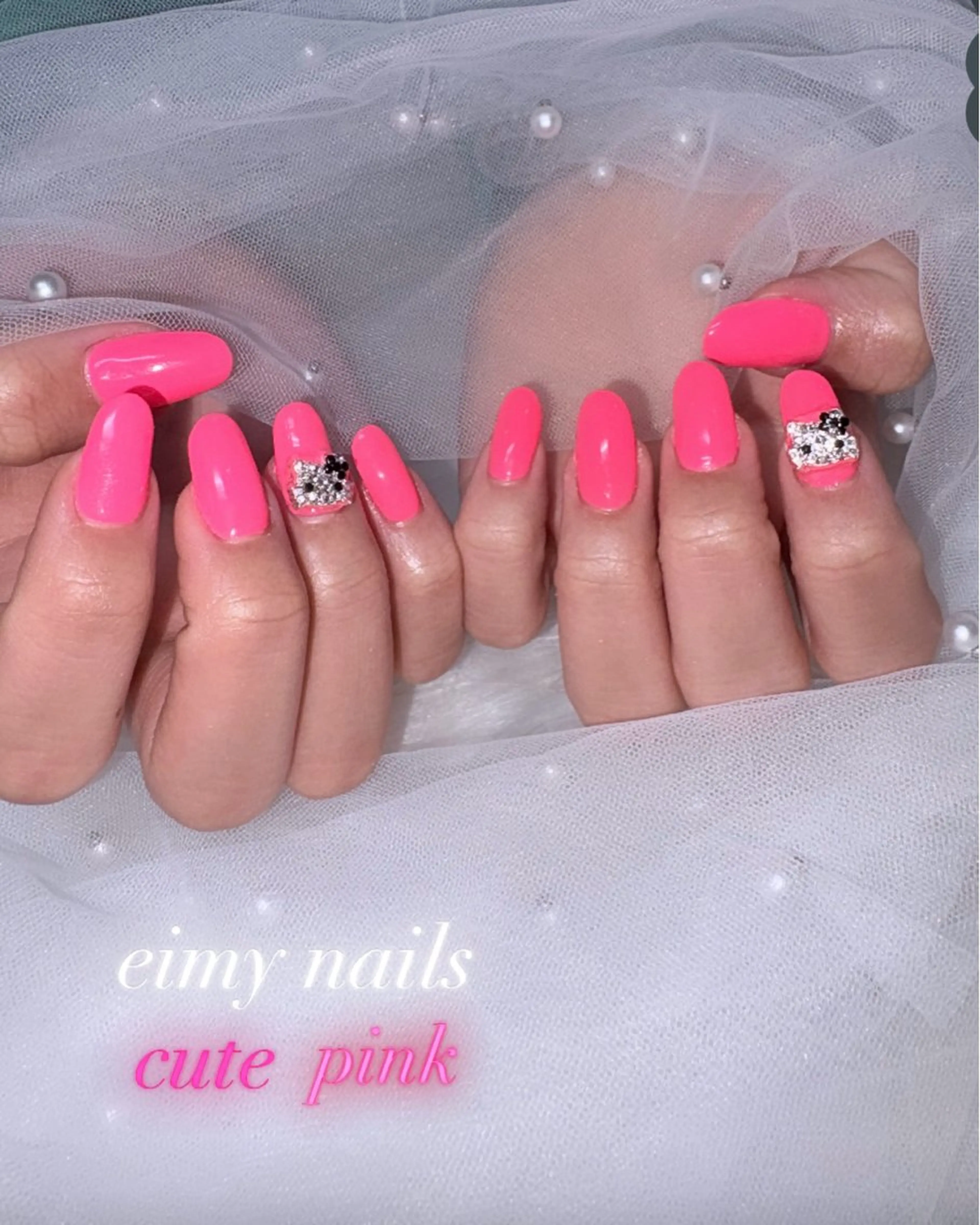 ネイル ワンカラーネイル ピンク 春ネイル ハンドネイル eimy nails♡のネイルデザイン