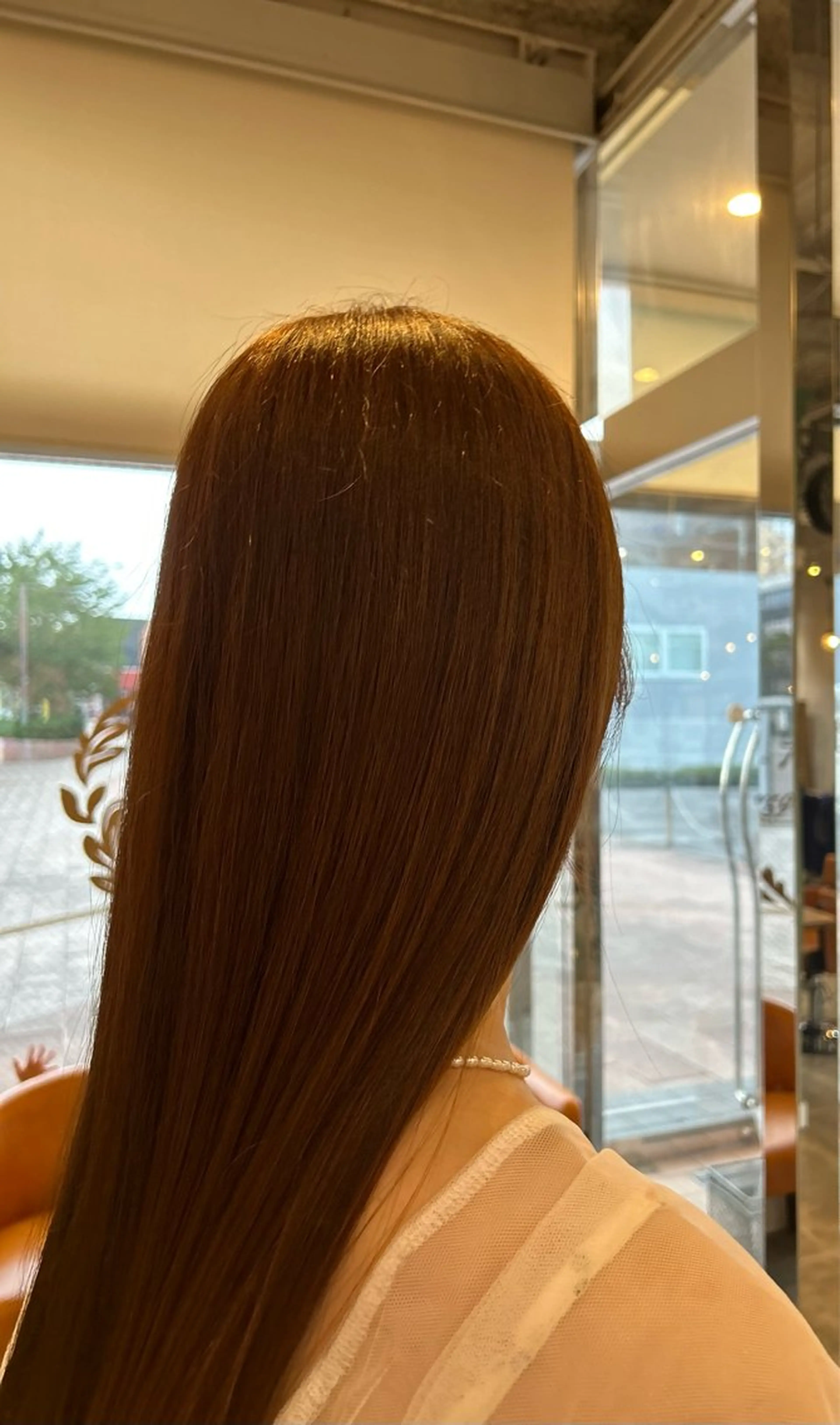 カラー ブラウンカラー ナチュラルブラウン ヘアカラー トリートメント 岡田 はるのヘアスタイル