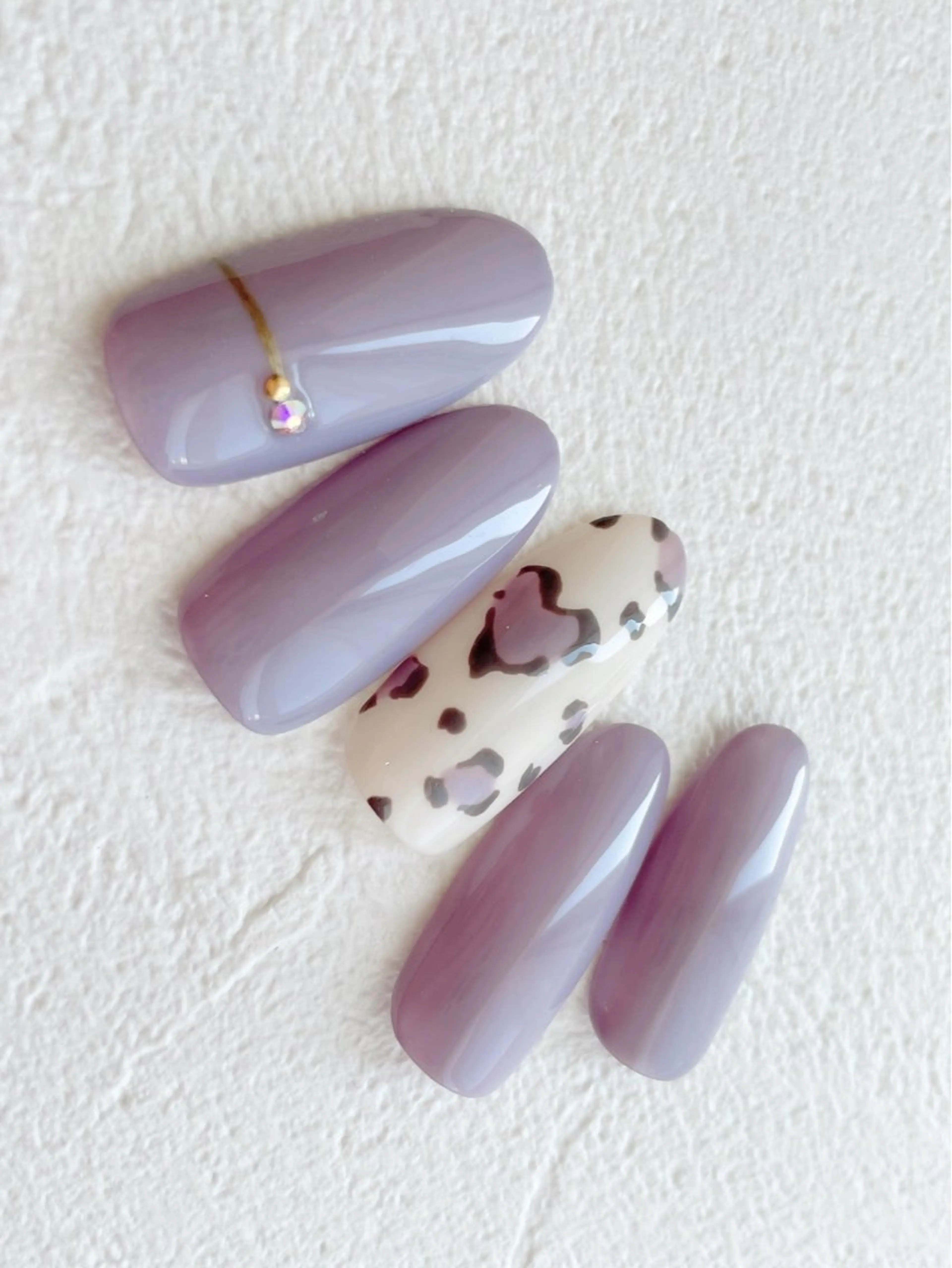 定額ネイル✨Aコース🧡サンプルから選択👍カラーチェンジ可能です🧡付け替えオフ無料👌🏻💕の写真