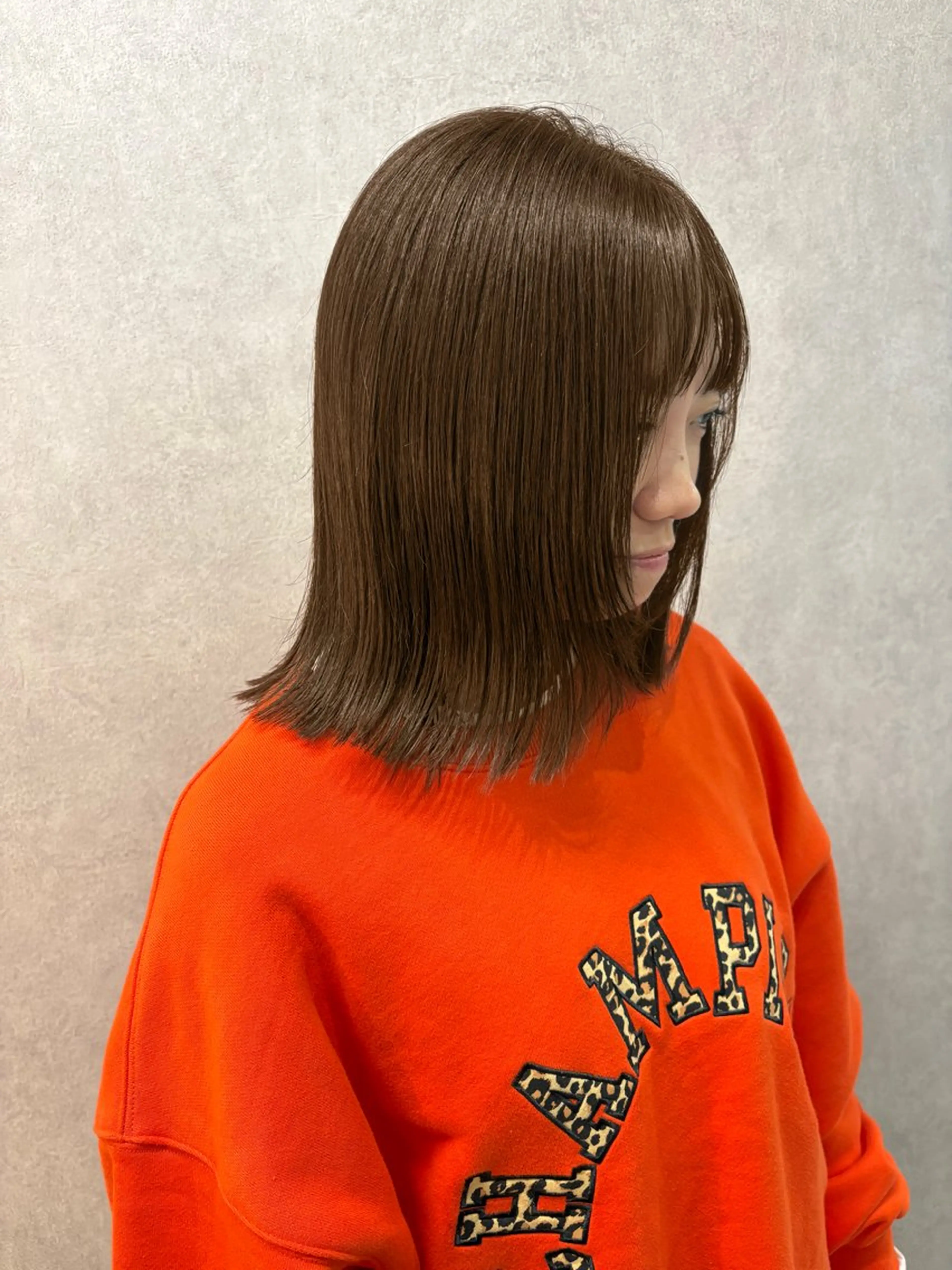 ミディアム カラー 井手 素子のヘアスタイル