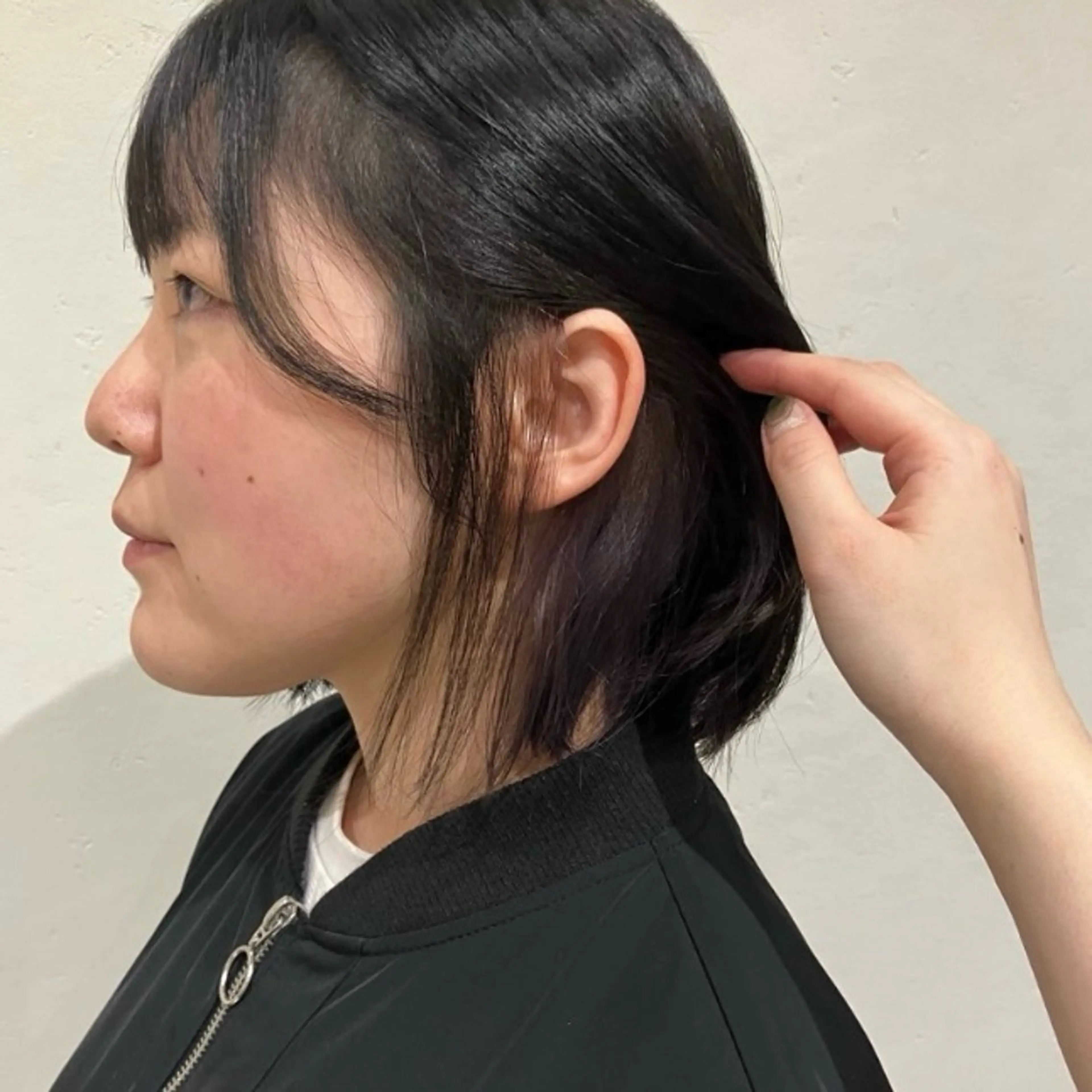 ショート パープルカラー ナチュラルヘア 🌱/久留米/あまのヘアスタイル