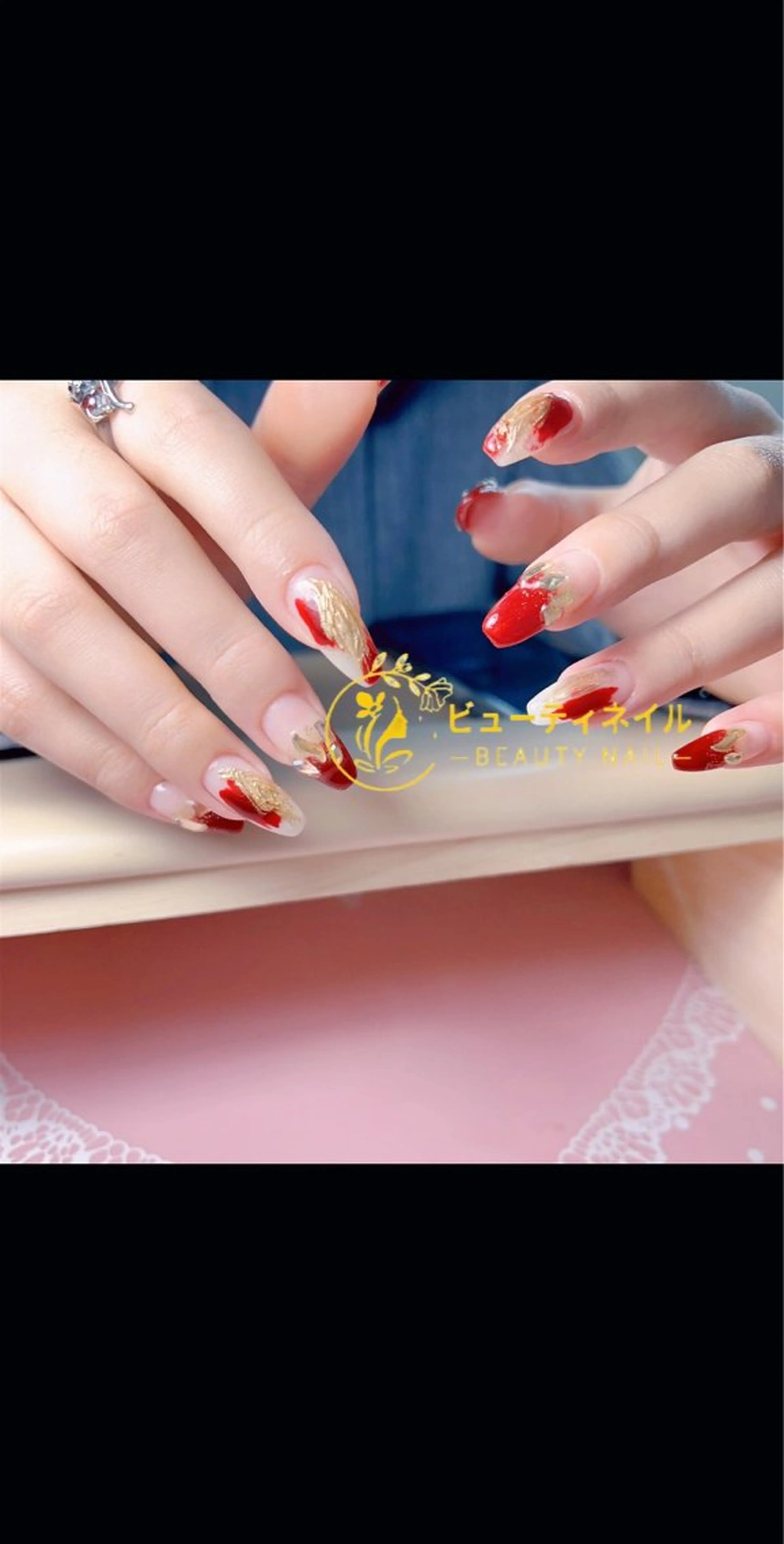 ネイル 長さ出し ジェルネイル Moonstone Salonのネイルデザイン