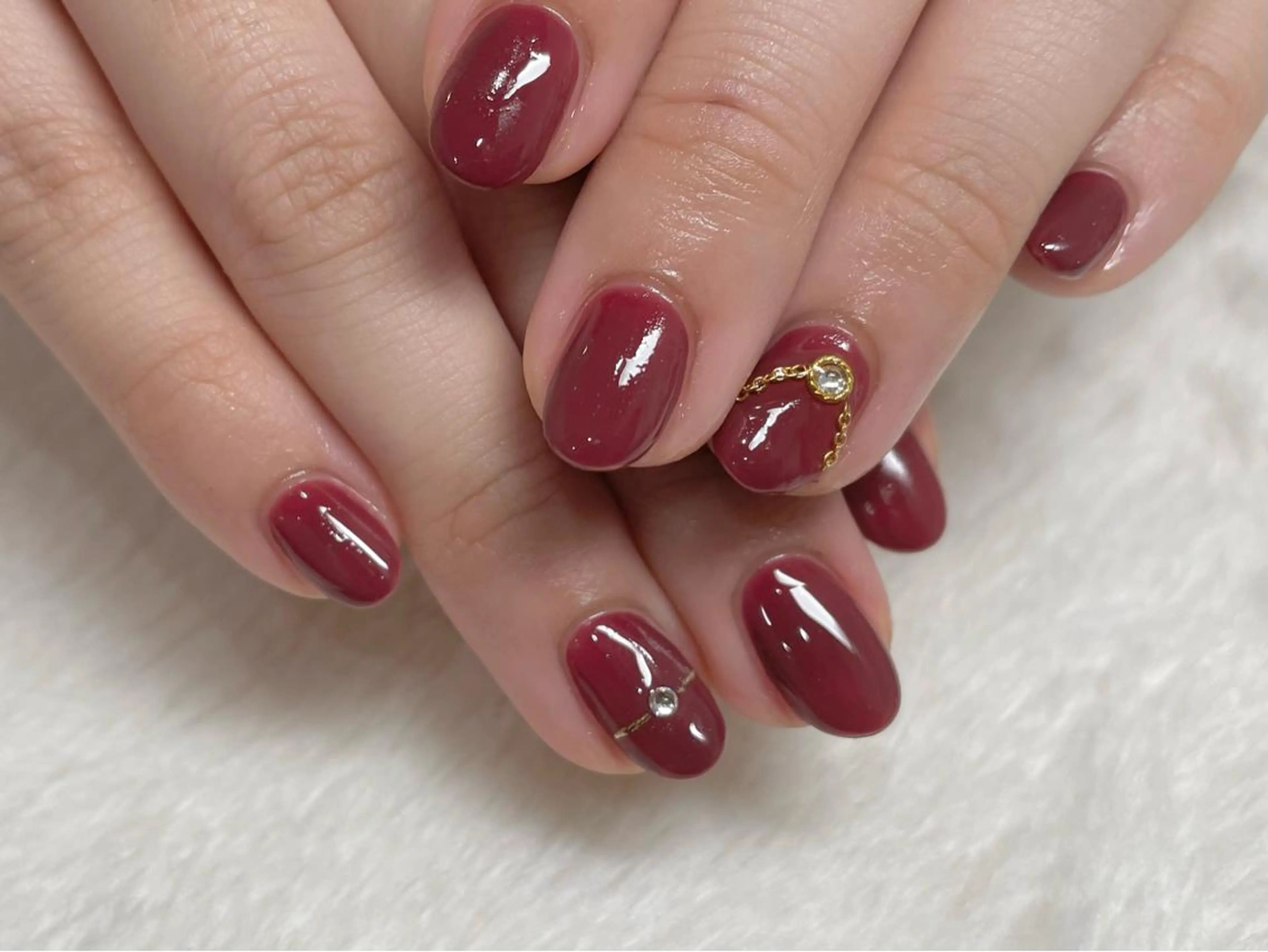 ネイル ワンカラーネイル riri-nail Rie Endoのネイルデザイン