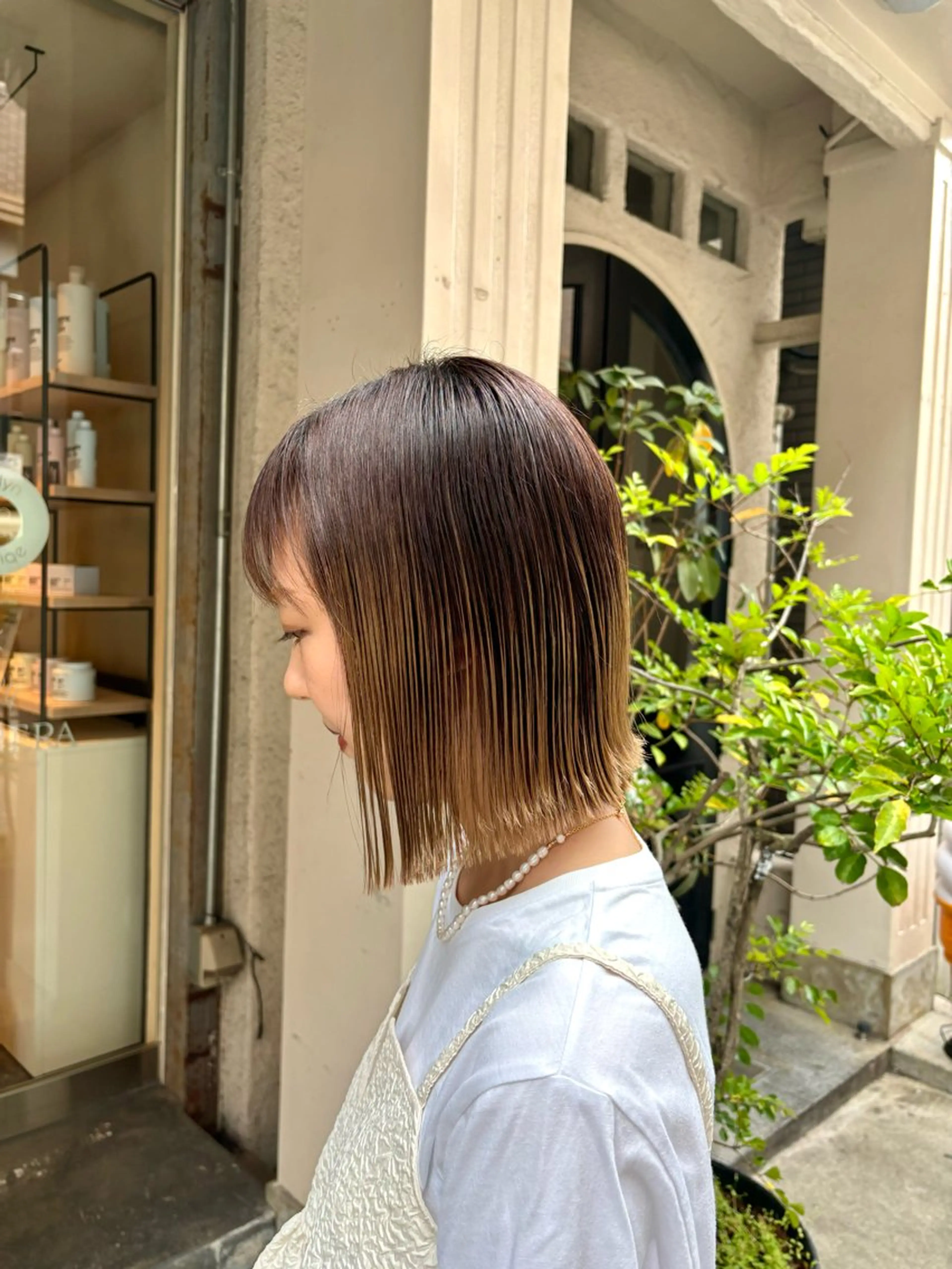 ミディアム ボブ 水原波津輝/ボブ /ニュアンスパーマのヘアスタイル