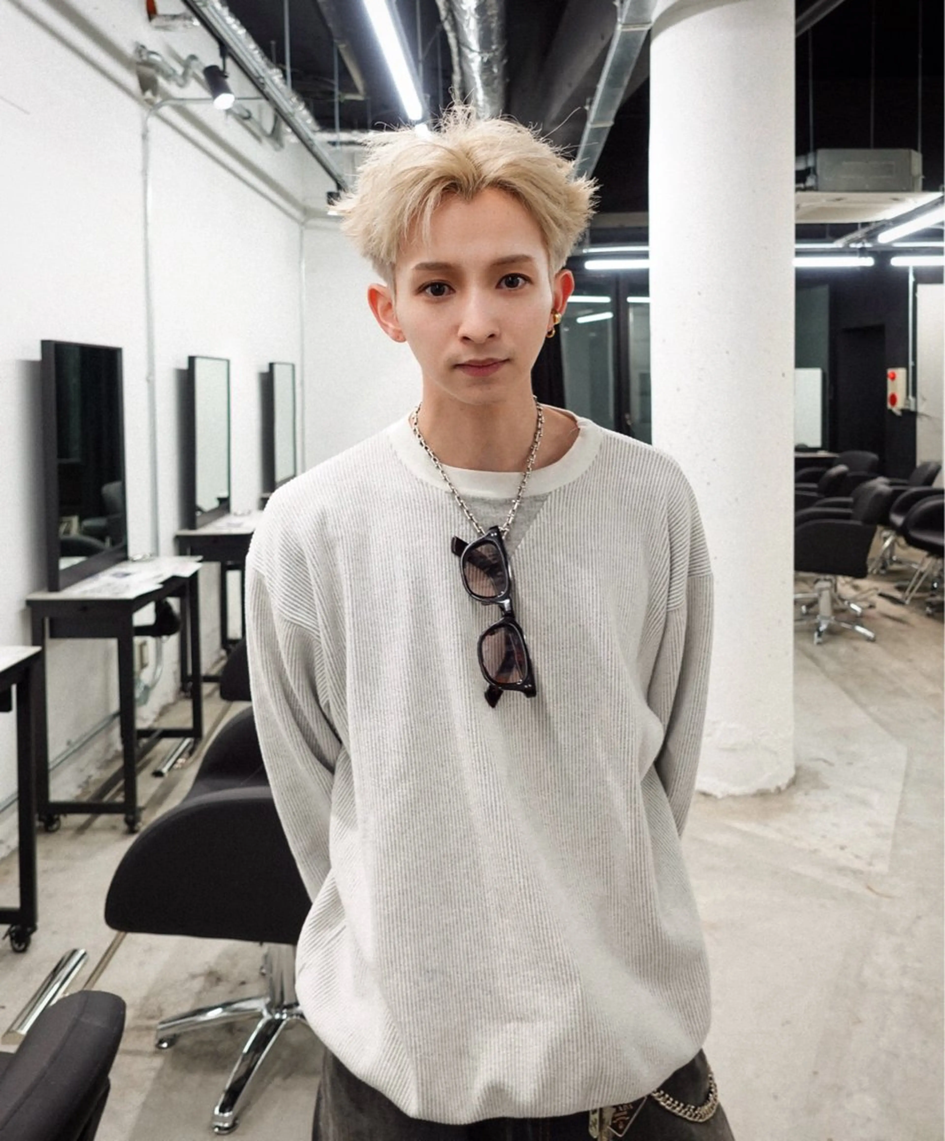 ショート メンズ ヘアカラー キタダ ヒロキのヘアスタイル