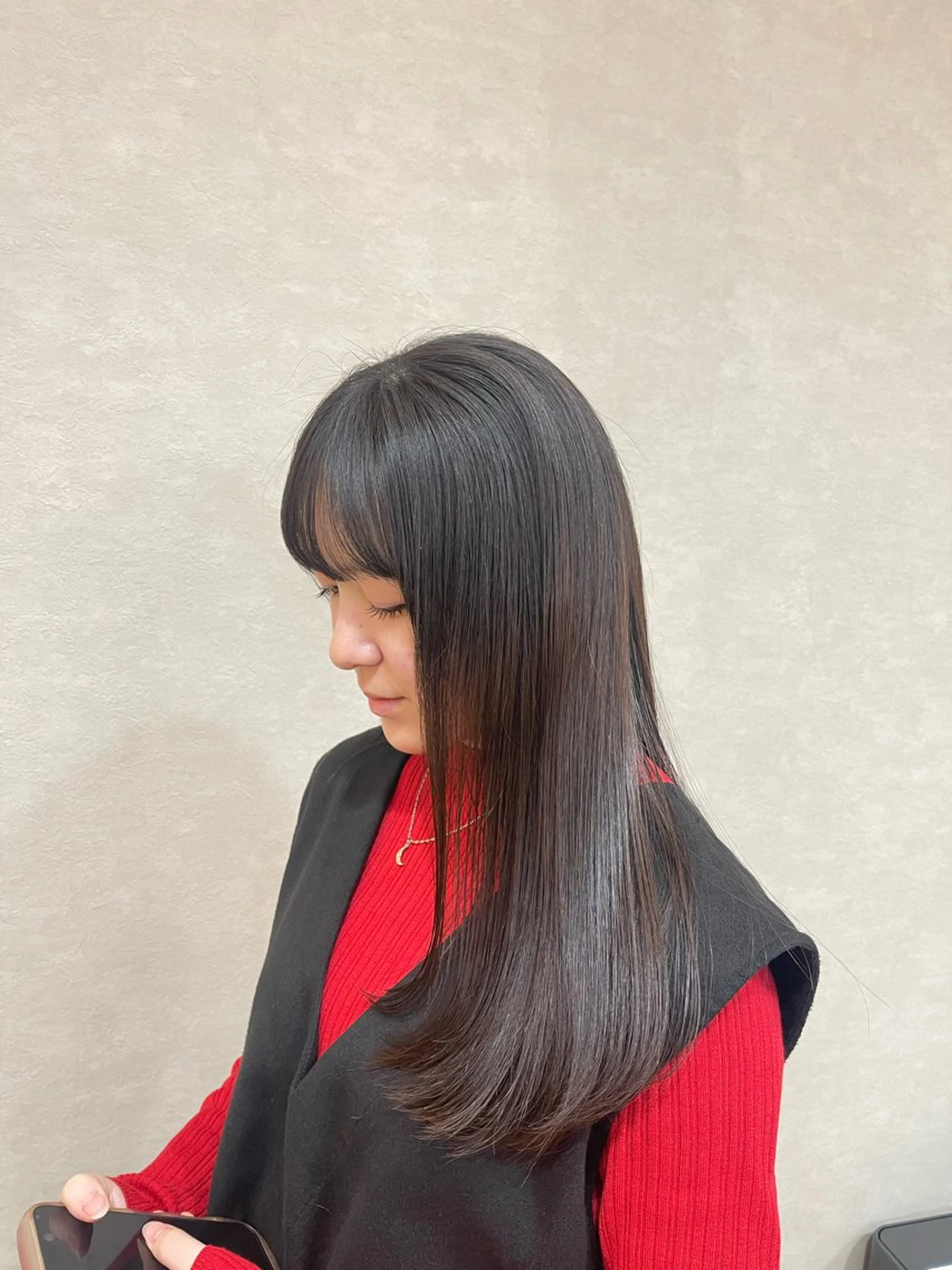 ロング レイヤーカット 山口 美咲のヘアスタイル