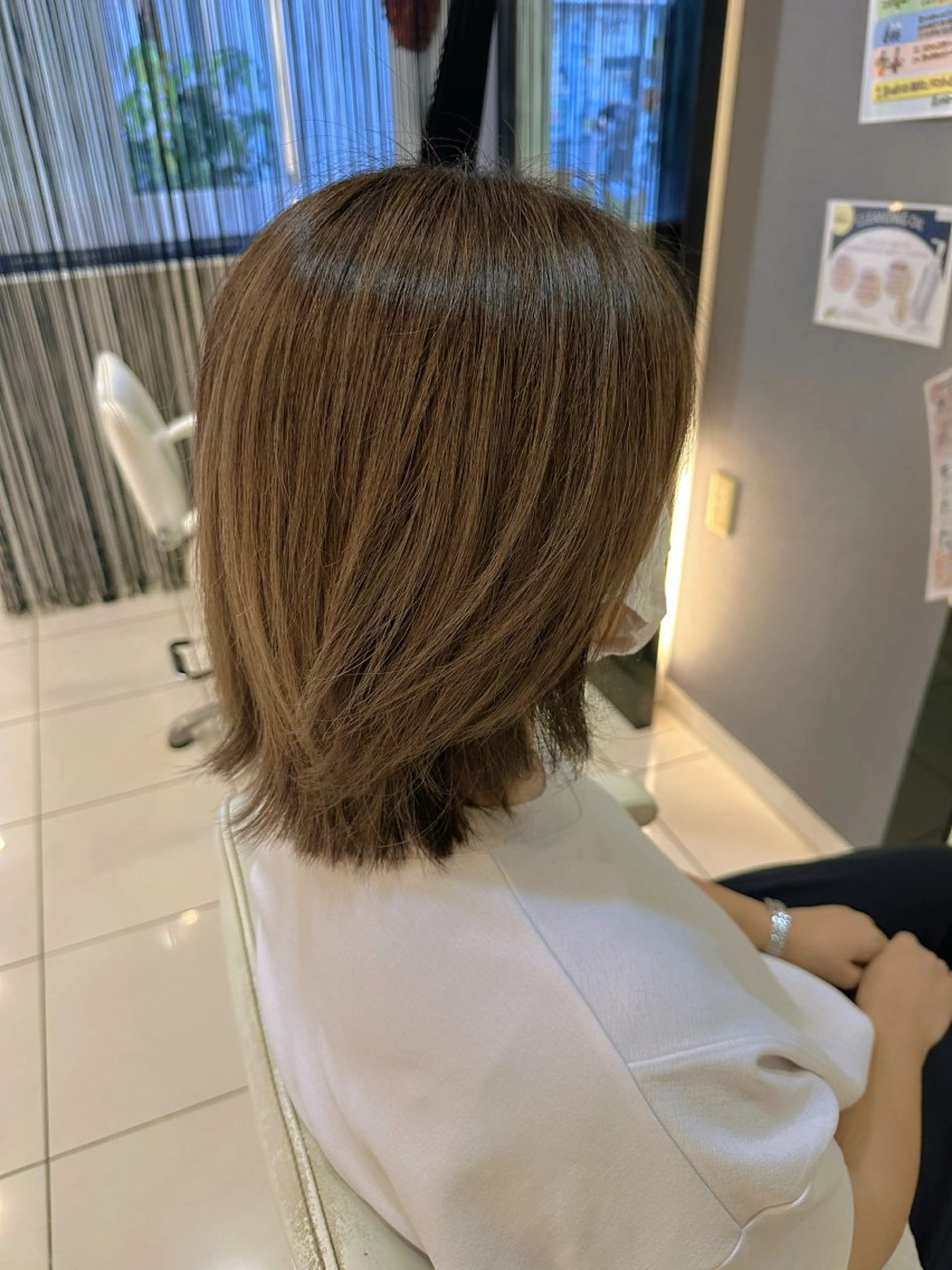 ミディアム カラー グレージュ デザインカラー✨🦄 透明感カラー✨ヒカルのヘアスタイル