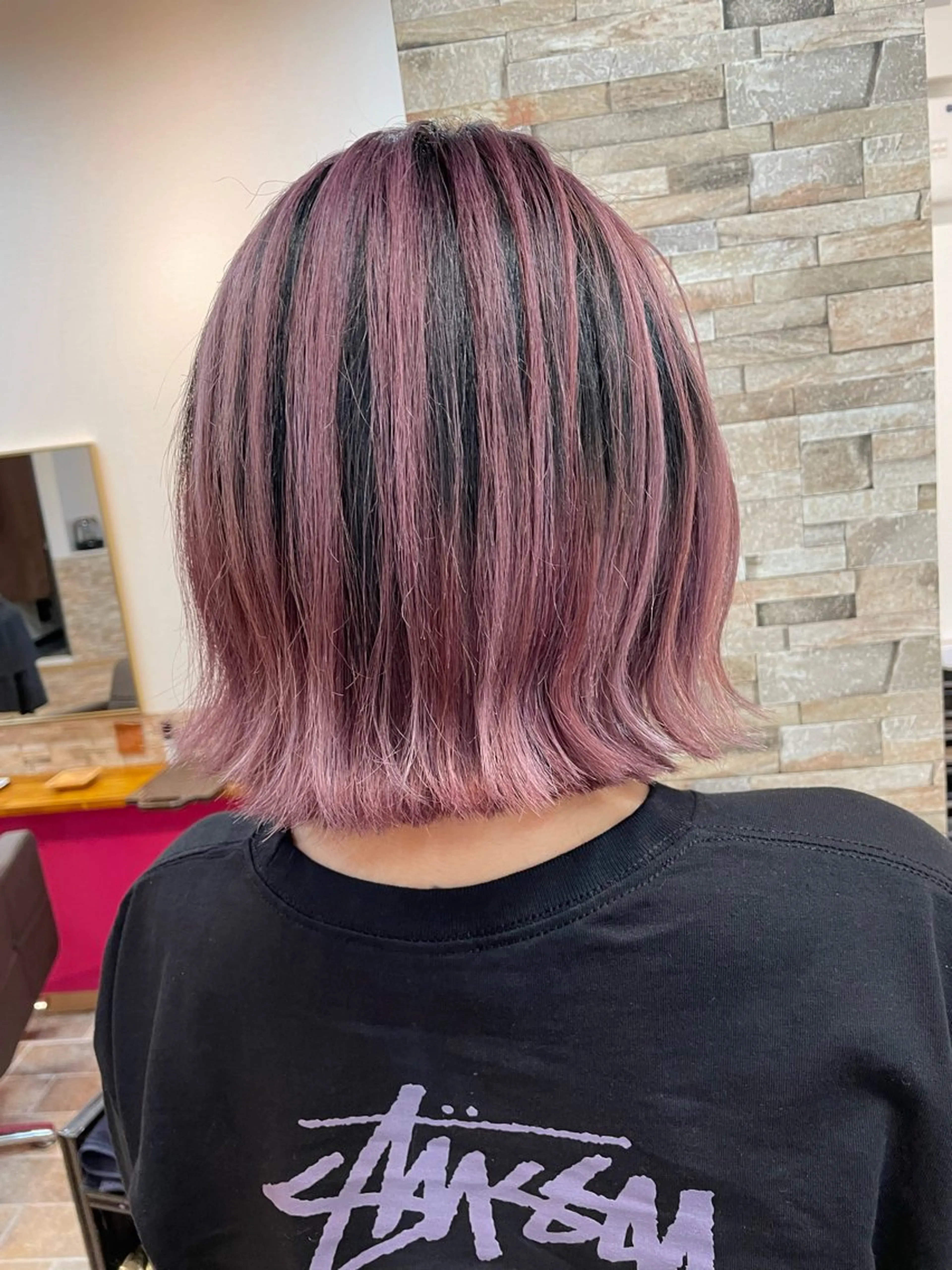 ミディアム カラー バレイヤージュ レイヤーカット カット ヘアカラー YUI/ ブリーチカラー🌷のヘアスタイル